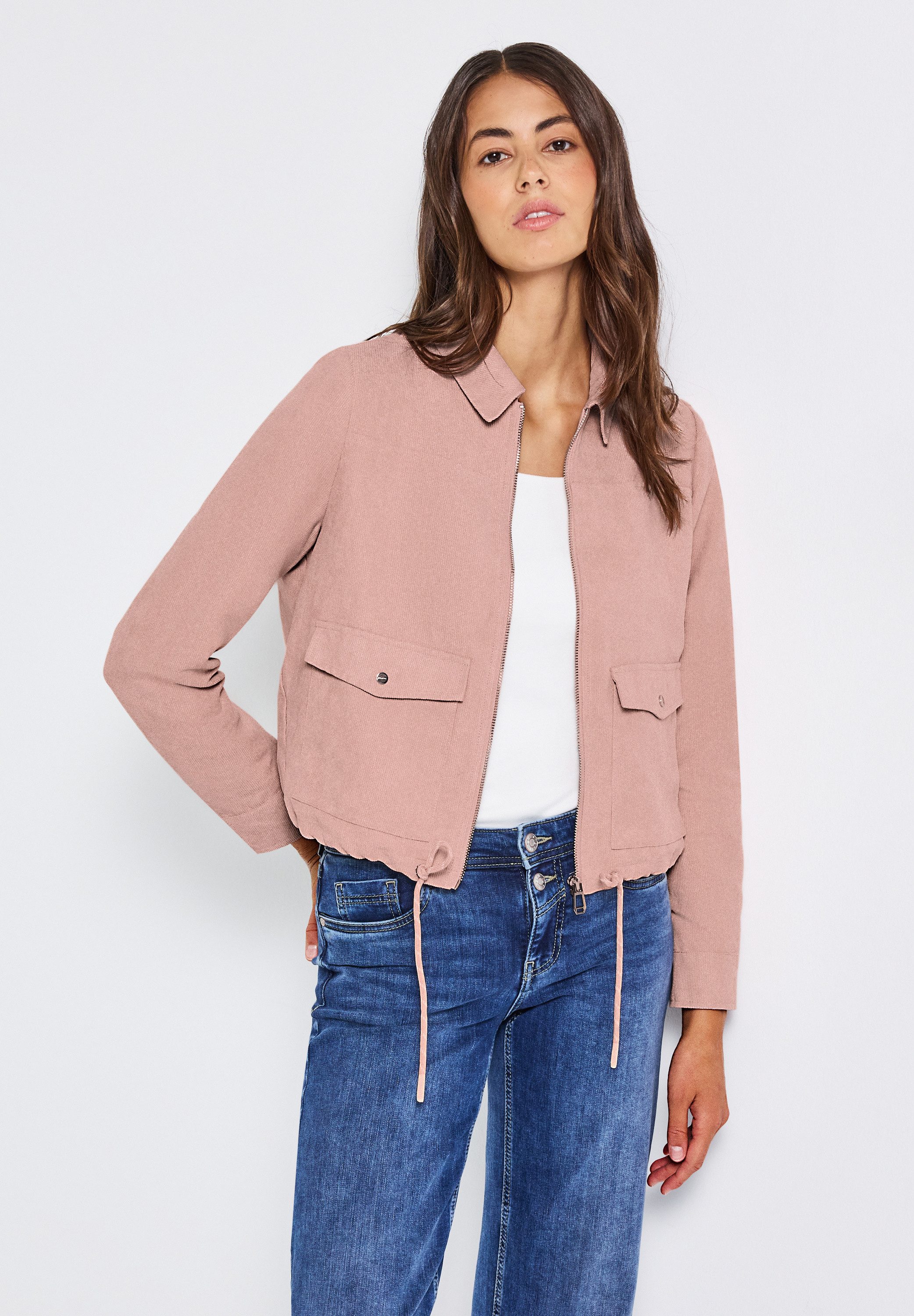 STREET ONE Cordjacke mit Zipper günstig online kaufen