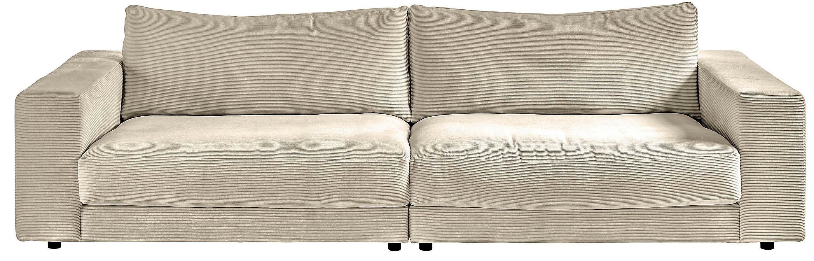 3C Candy Big-Sofa Enisa, legere Polsterung B/T/H: 290/127/85 cm, Zeitloses und stylisches Loungemöbel, in Fein- und Breitcord