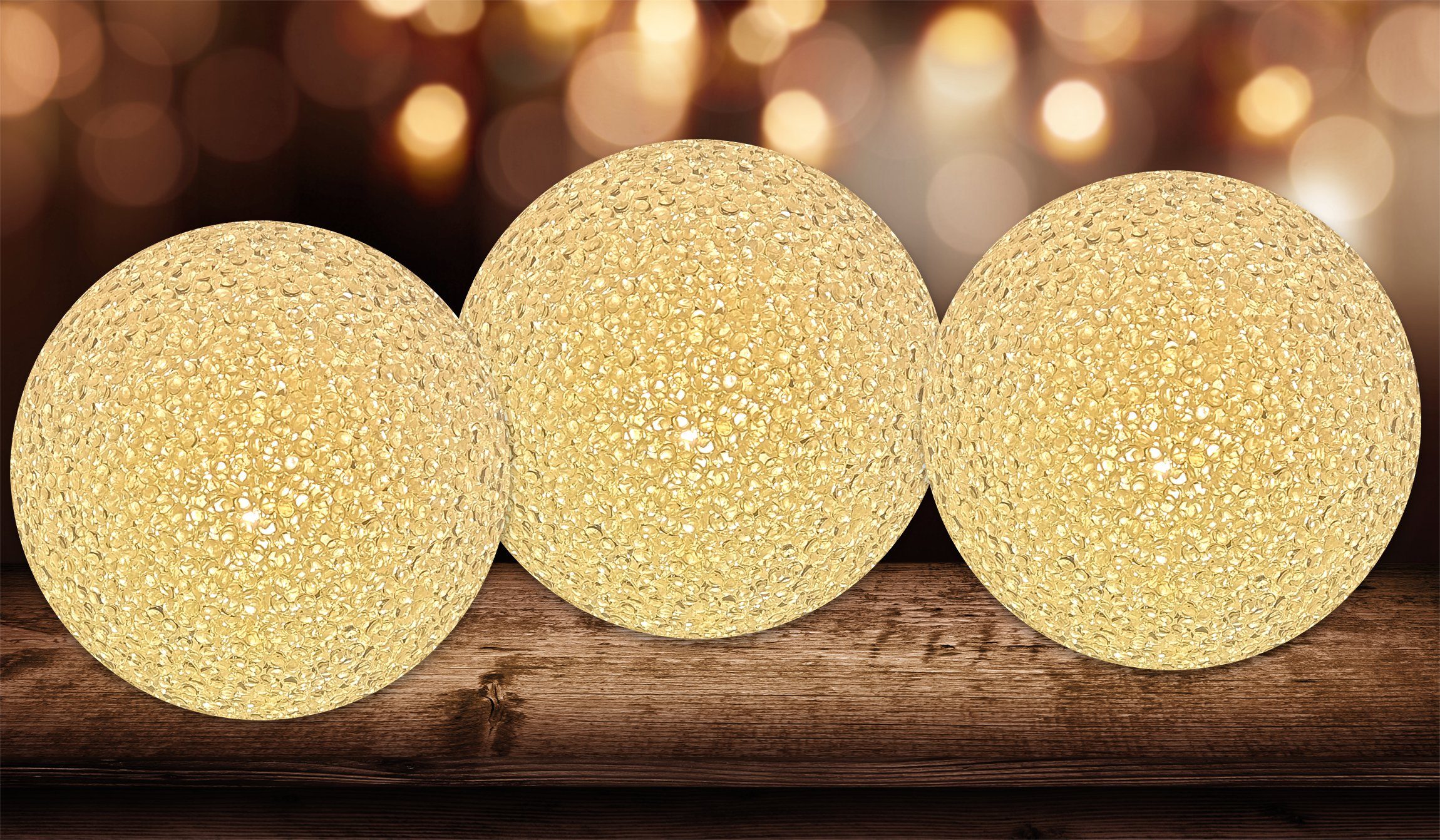 BigDean LED Kugelleuchte 3x LED Kugel günstig online kaufen