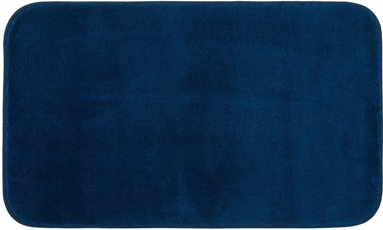 Gözze Badematte Rio Premium, Höhe 18 mm, rutschhemmend beschichtet, schnell trocknend, fußbodenheizungsgeeignet, Polyester, rechteckig, Badteppich, Uni Farben, waschbar, rechteckig & rund erhältlich