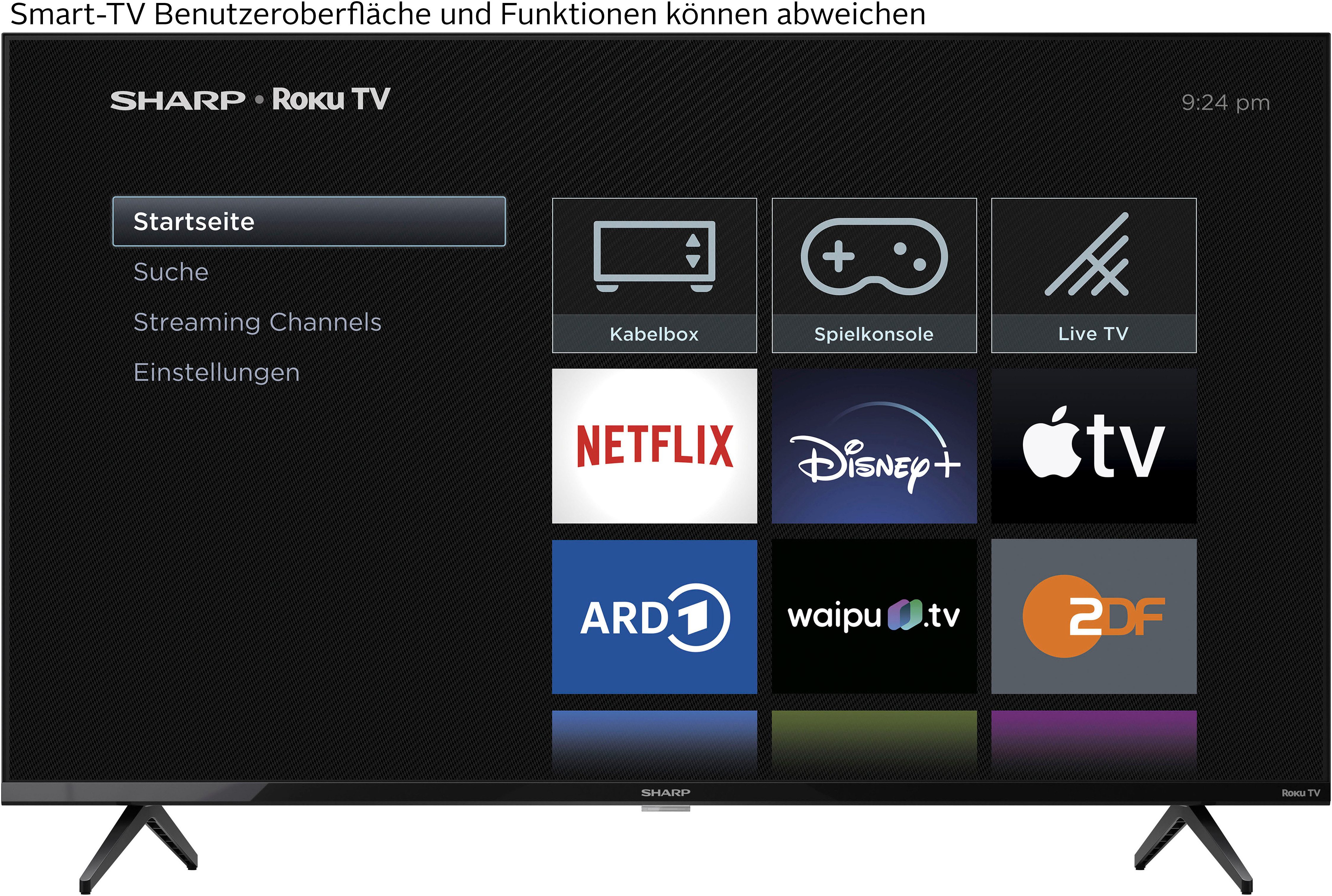Sharp 4T-C43GJx LED-Fernseher (108 cm/43 Zoll, 4K Ultra HD, Smart-TV)