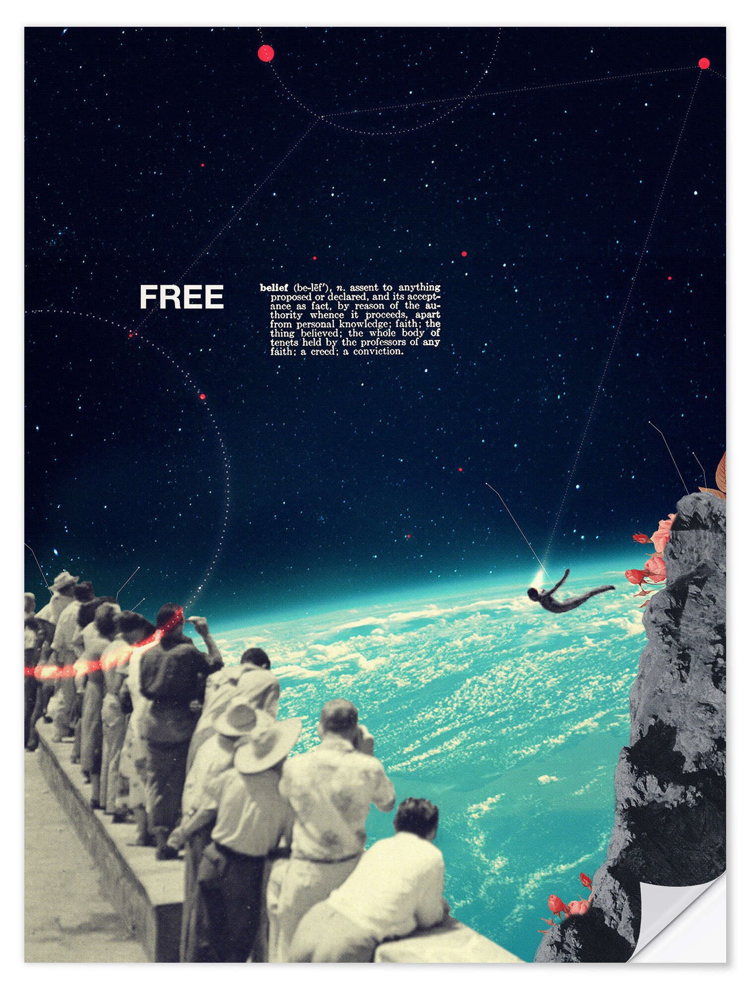 Posterlounge Wandbild Free, Frank Moth, erhältlich als Poster, Leinwandbild, Wandsticker oder Acrylglasbild