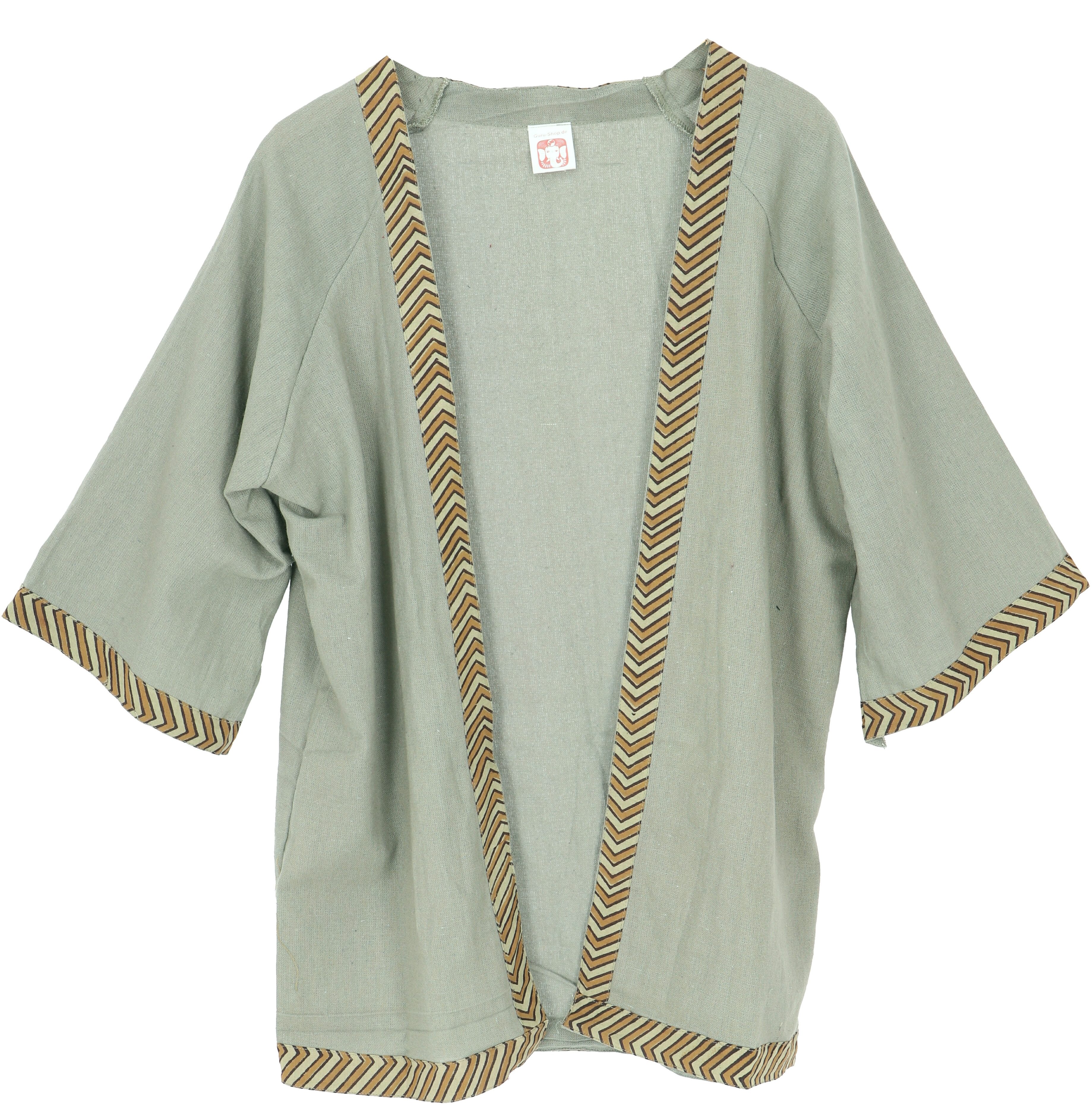 Guru-Shop Kimono Kurzer Kimono, Boho Cardigan, offener Baumwoll.., alternat günstig online kaufen