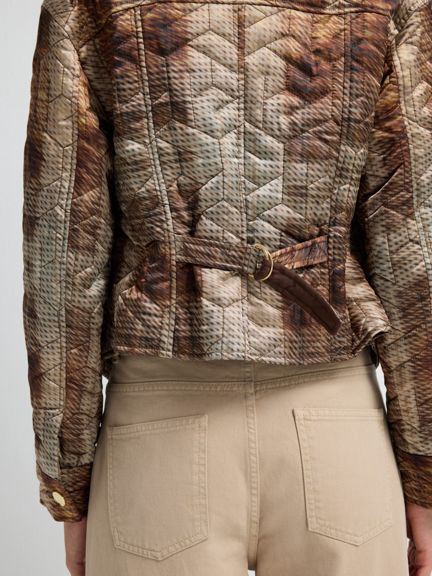 adL Kurzjacke Bedruckte Steppjacke – Bild 5 von 5