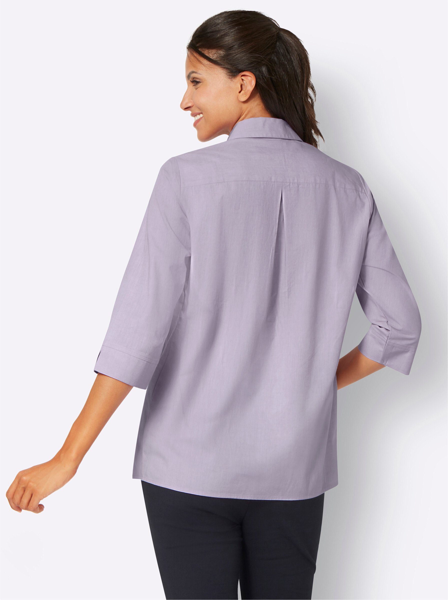Sieh an! Klassische Bluse Longbluse günstig online kaufen