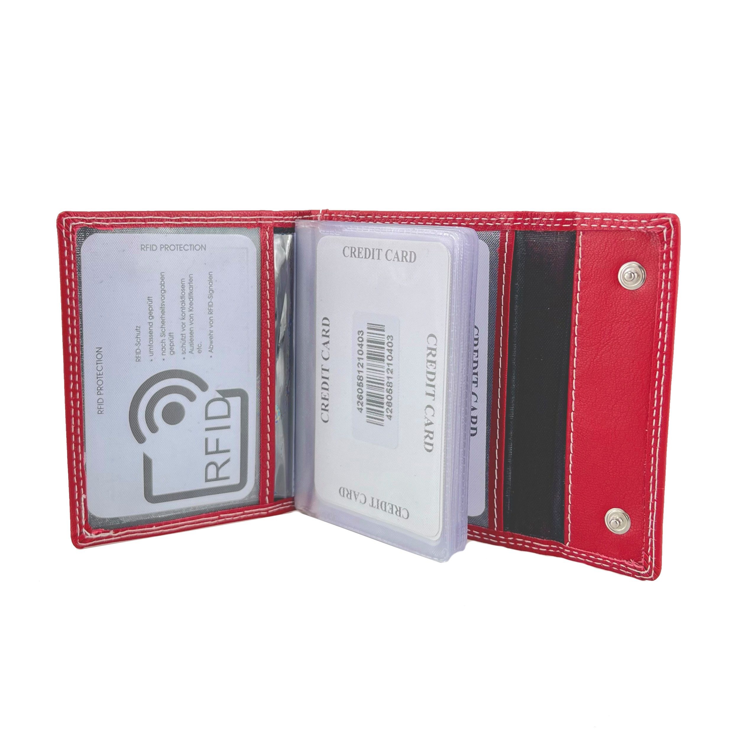 L&B Kartenetui Rindsleder Ausweishülle, RFID-Schutz integriert günstig online kaufen