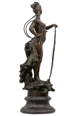 Aubaho Skulptur Bronzeskulptur Diana Göttin der Jagd im Antik-Stil Bronze Figur Statue