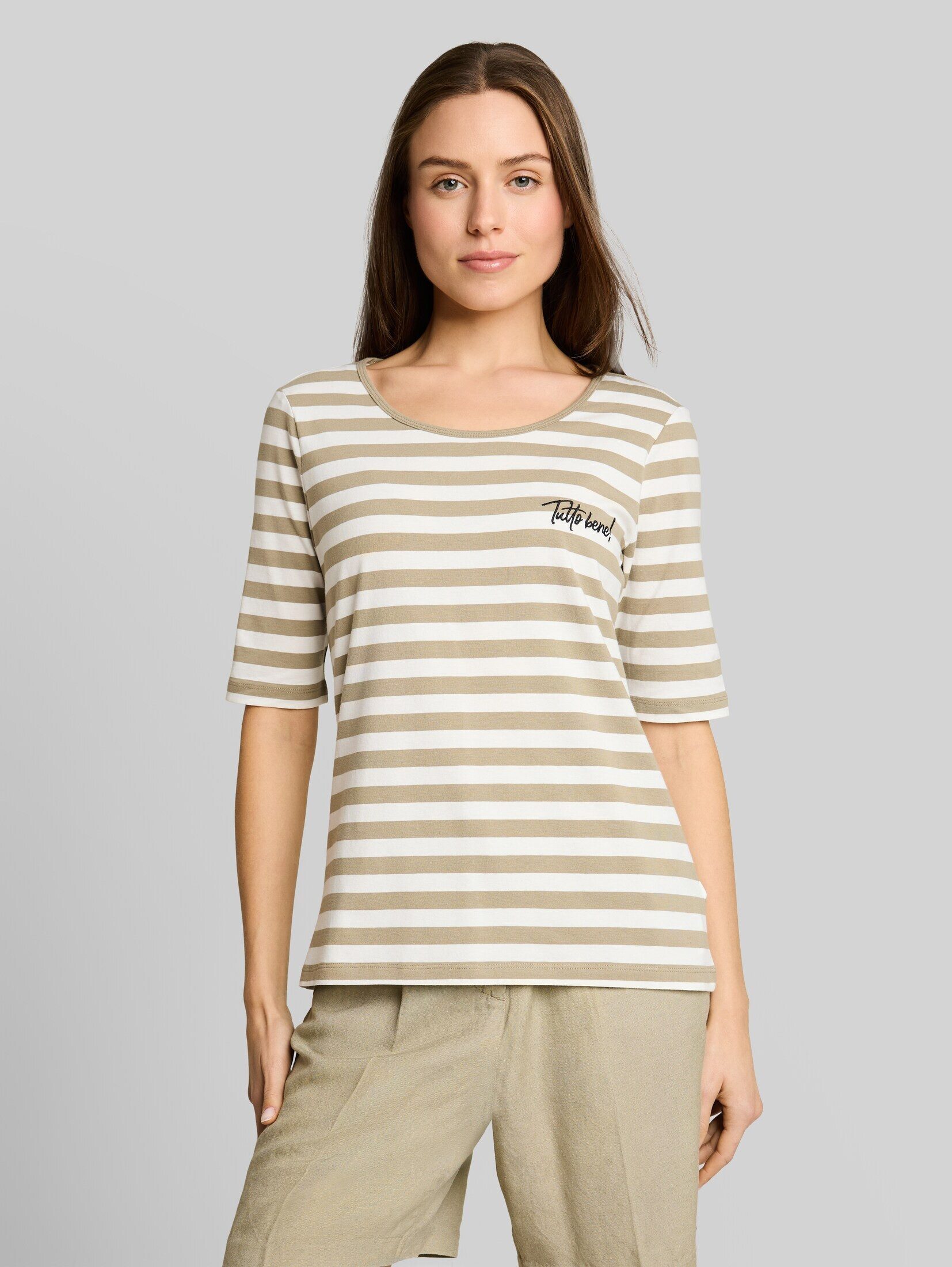 TOM TAILOR T-Shirt T-Shirt T-Shirt mit Stickerei