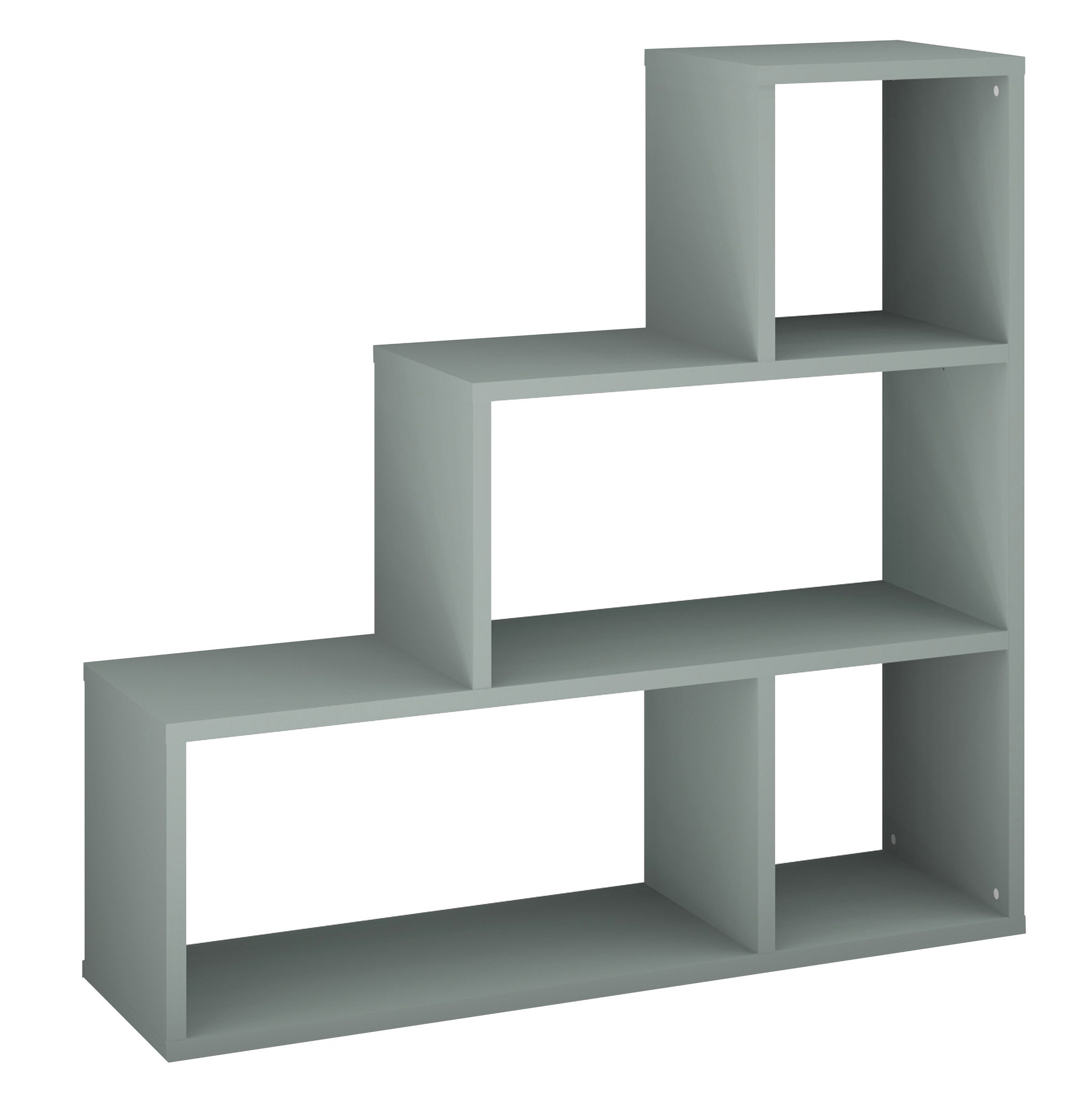 Mäusbacher Stufenregal 4 Fächer, pine green matt - 120x122x40 (BxHxT)