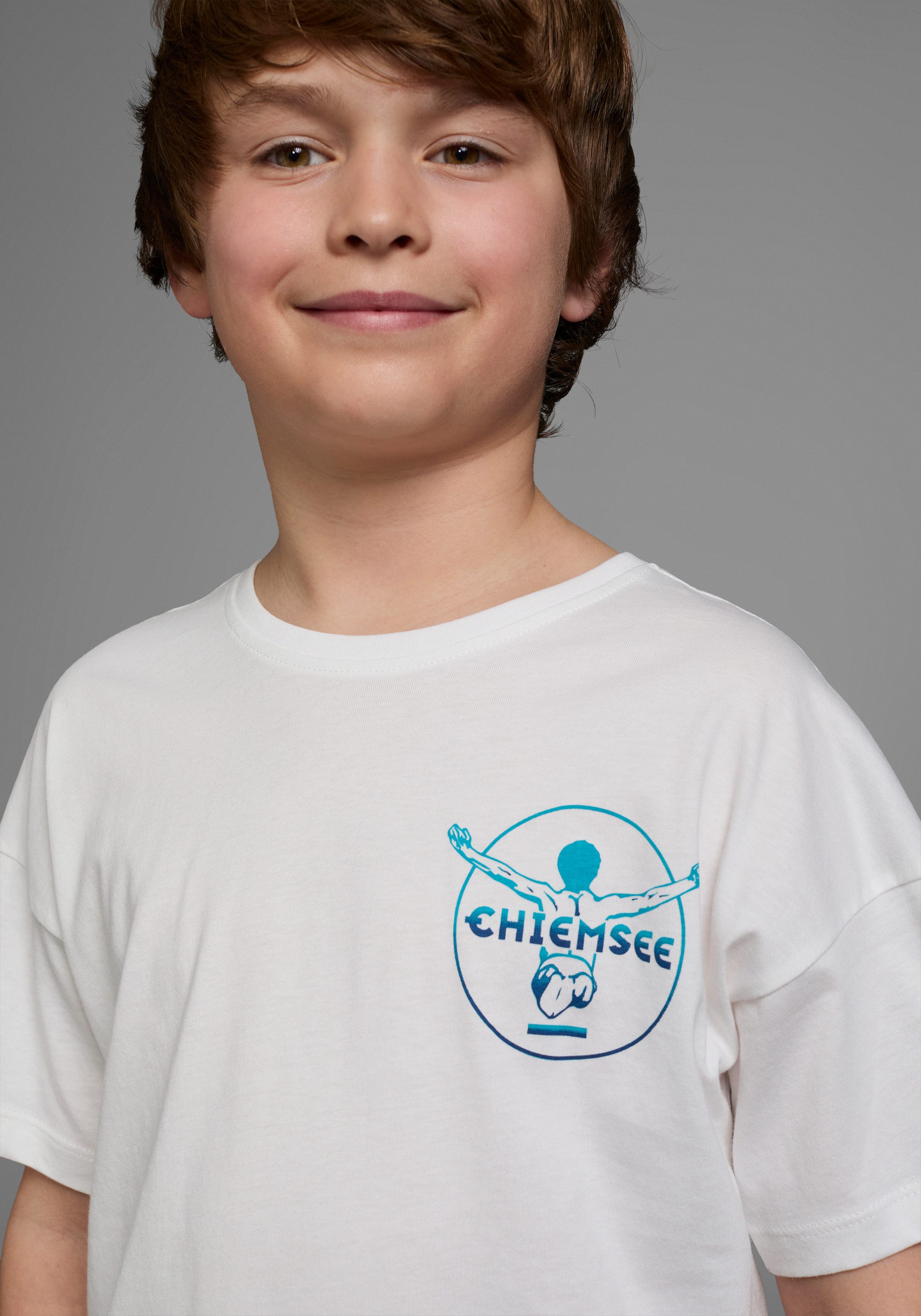 Chiemsee T-Shirt WAVE Kurzarm, Basic-Passform, bedruckt, Rundhalsausschnitt