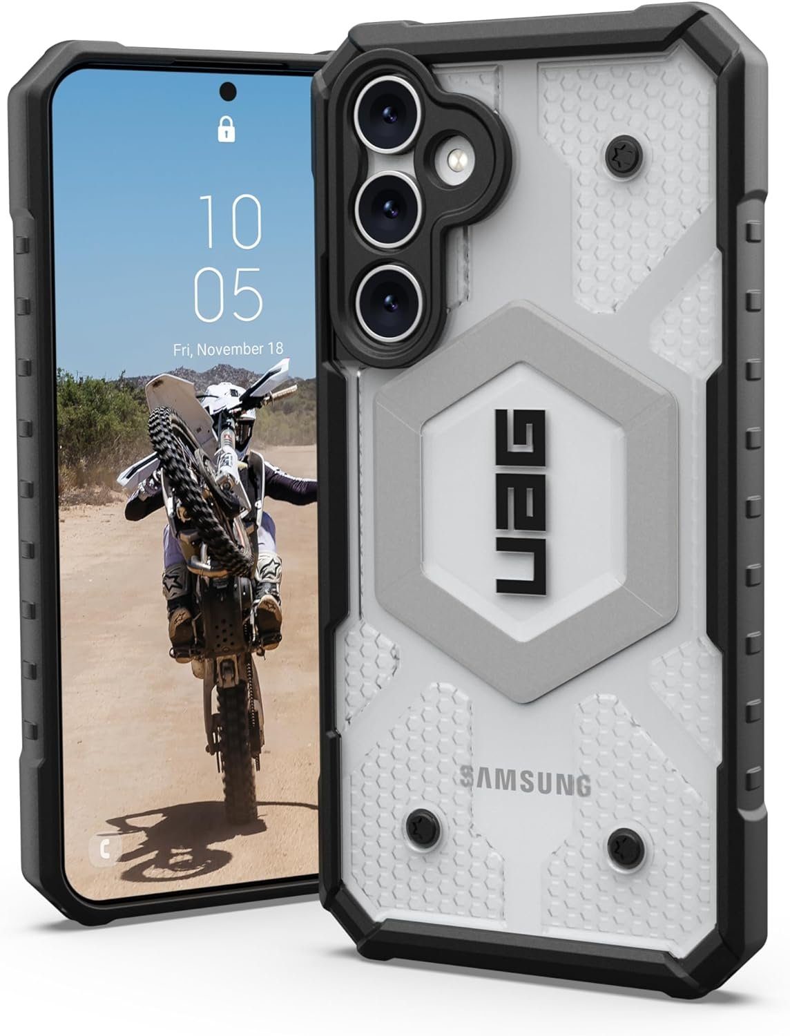 UAG Handyhülle Pathfinder - Samsung Galaxy S23 FE Hülle, [Wireless-Charging kompatibel]