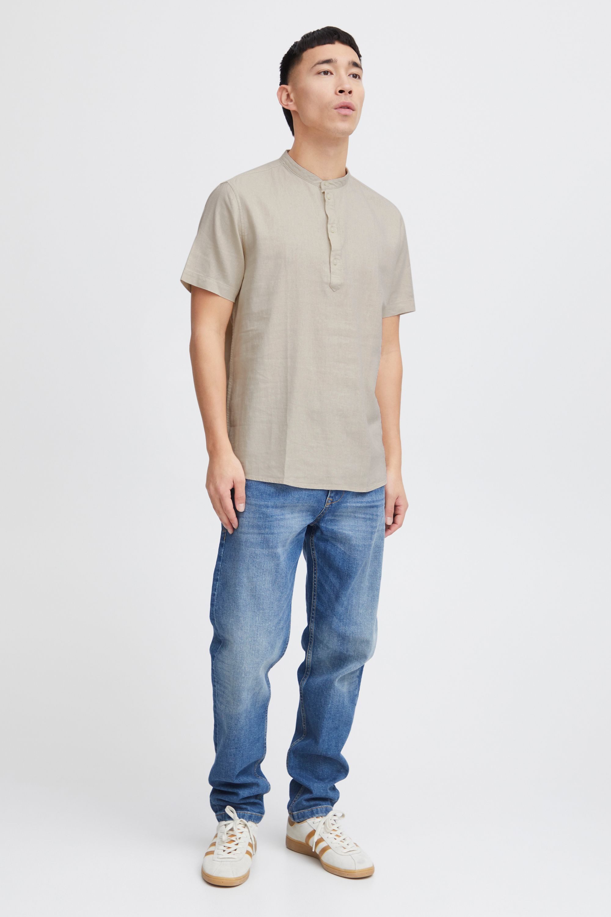 11 Project Kurzarmhemd PROcho Kurzarmhemd aus Leinenmix günstig online kaufen