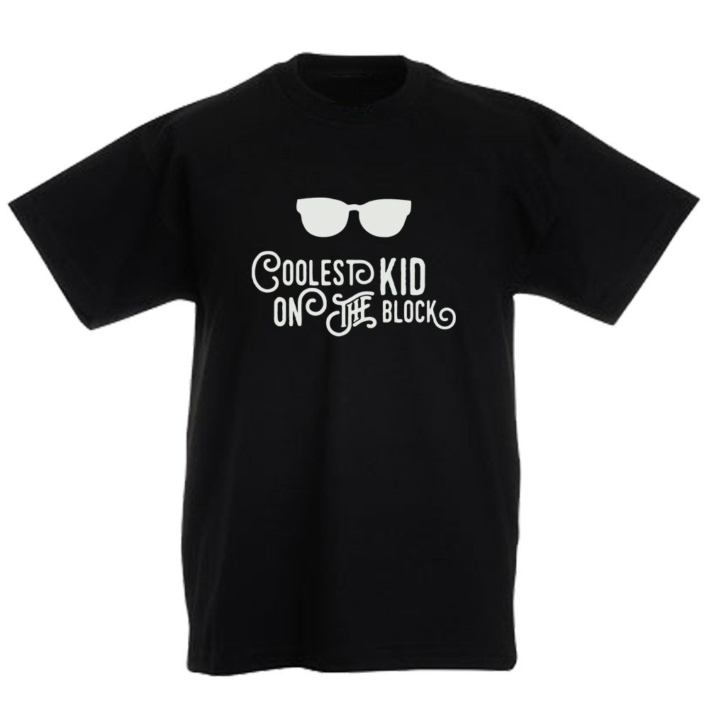 G-graphics T-Shirt Coolest Kid on the Block Kinder T-Shirt, mit Spruch / Sprüche / Print / Aufdruck