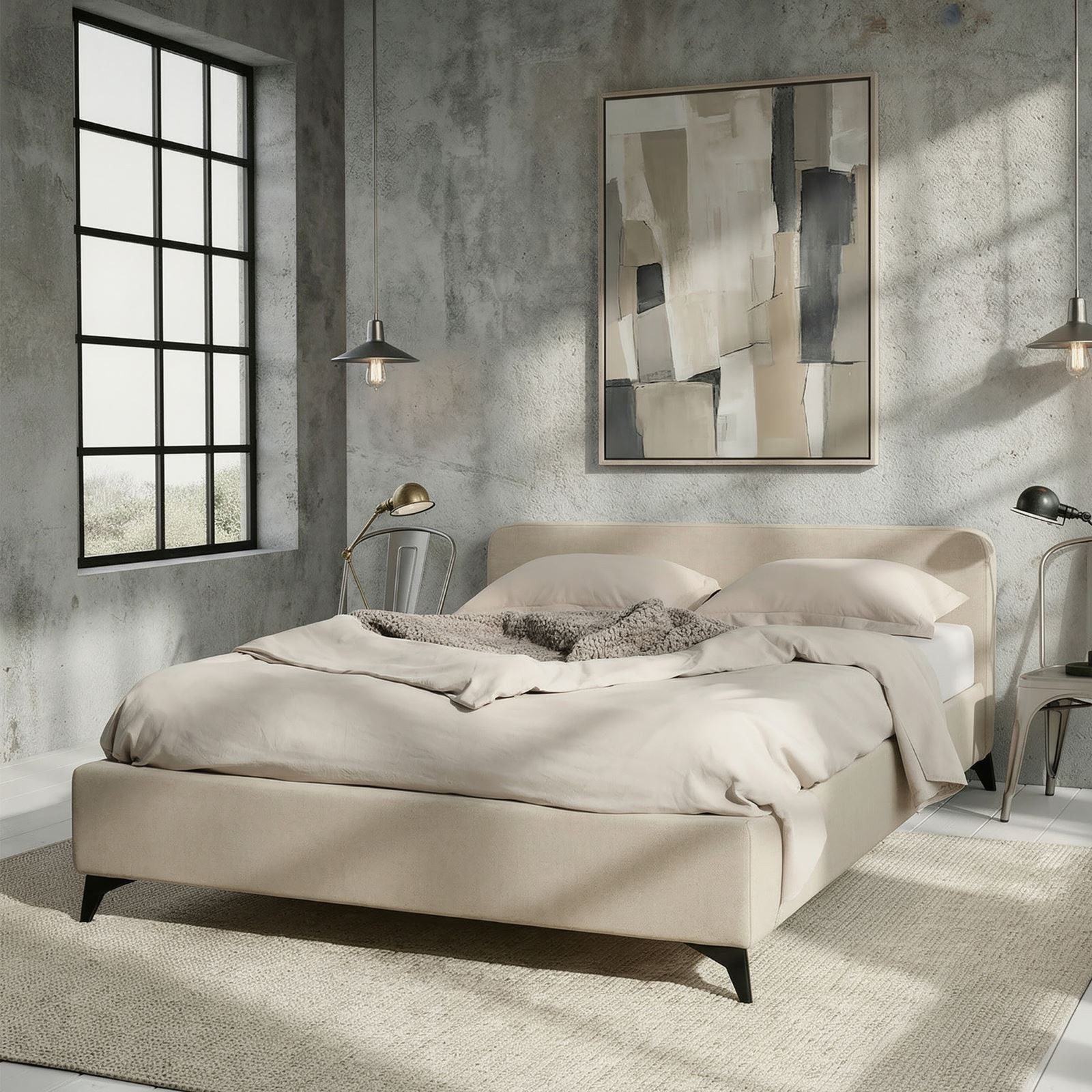 IDIMEX Polsterbett VIRETTA, Bett mit Lattenrost 140x200 cm, Doppelbett mit günstig online kaufen