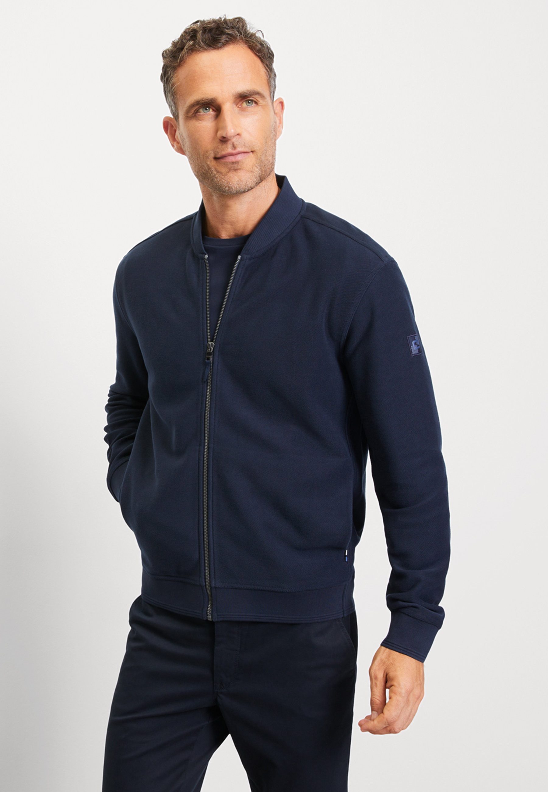 OLYMP Sweatshirt OLYMP Casual Wirk, Strickjacke