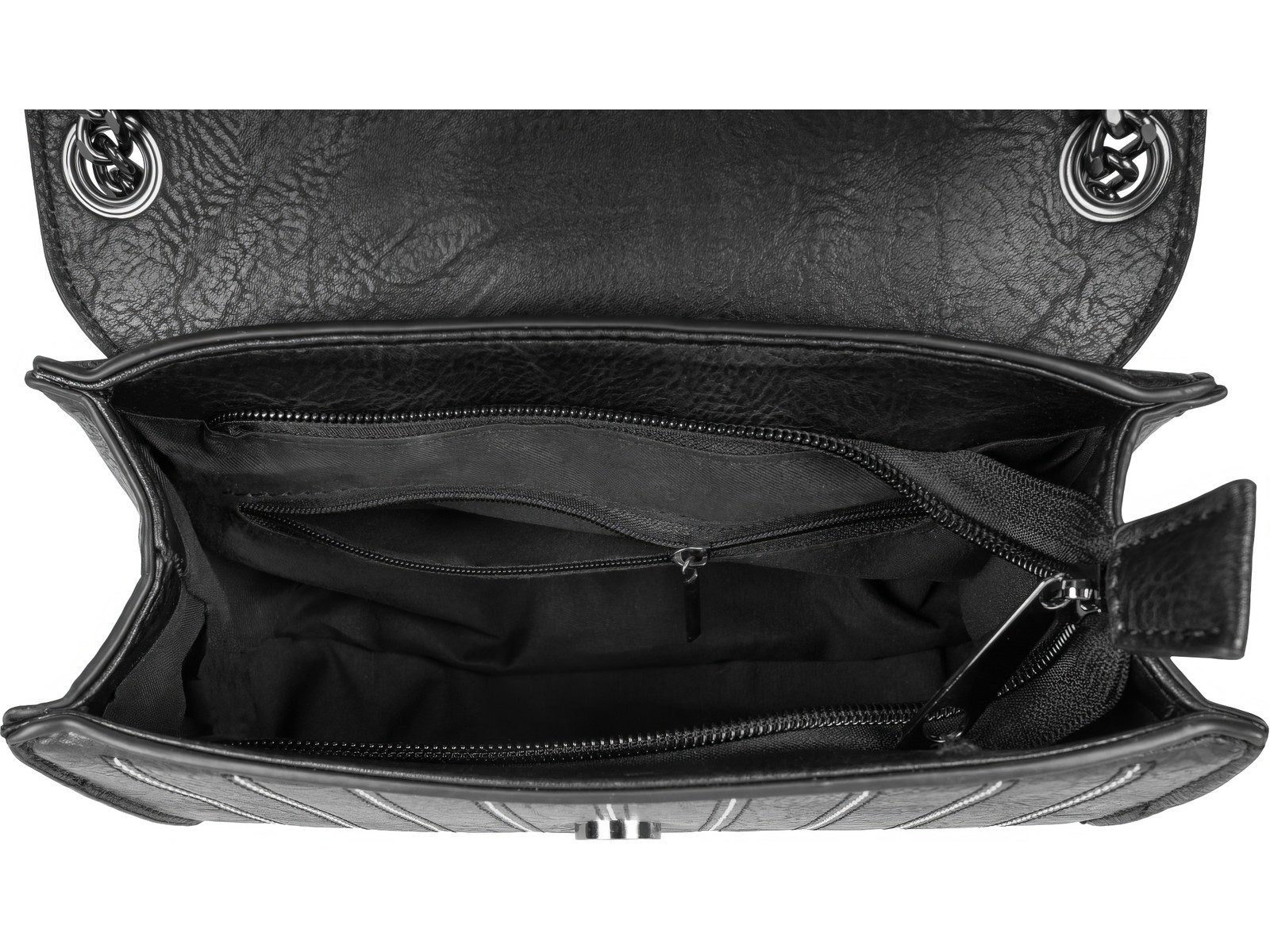 styleBREAKER Umhängetasche Umhängetasche mit farblich abgesetzten Ziernähten (1-tlg) – Bild 5 von 5