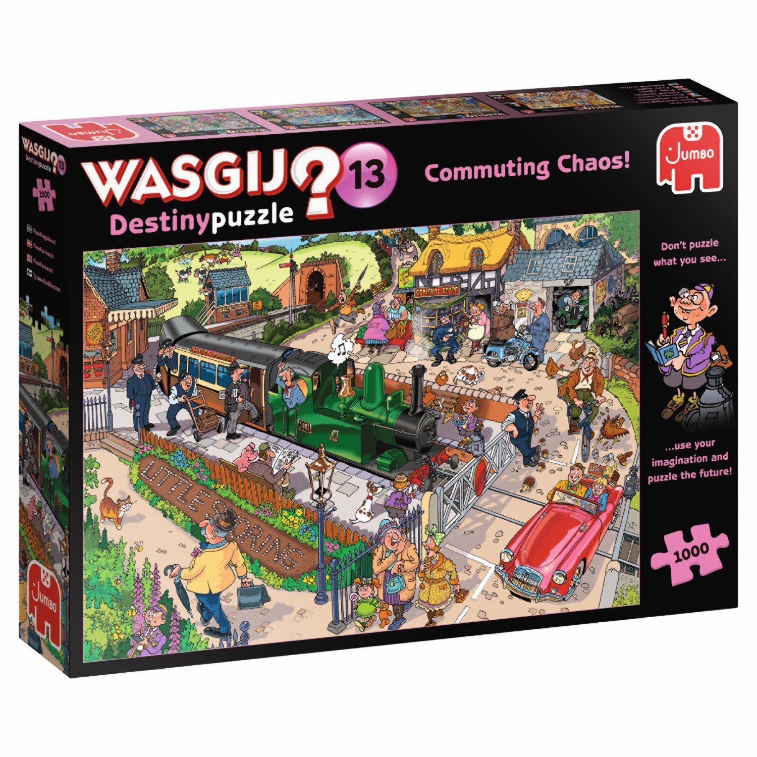 Jumbo Spiele Puzzle Wasgij Destiny 13 Commuting Chaos! 1000 Teile Puzzle, 1000 Puzzleteile, Made in Europe