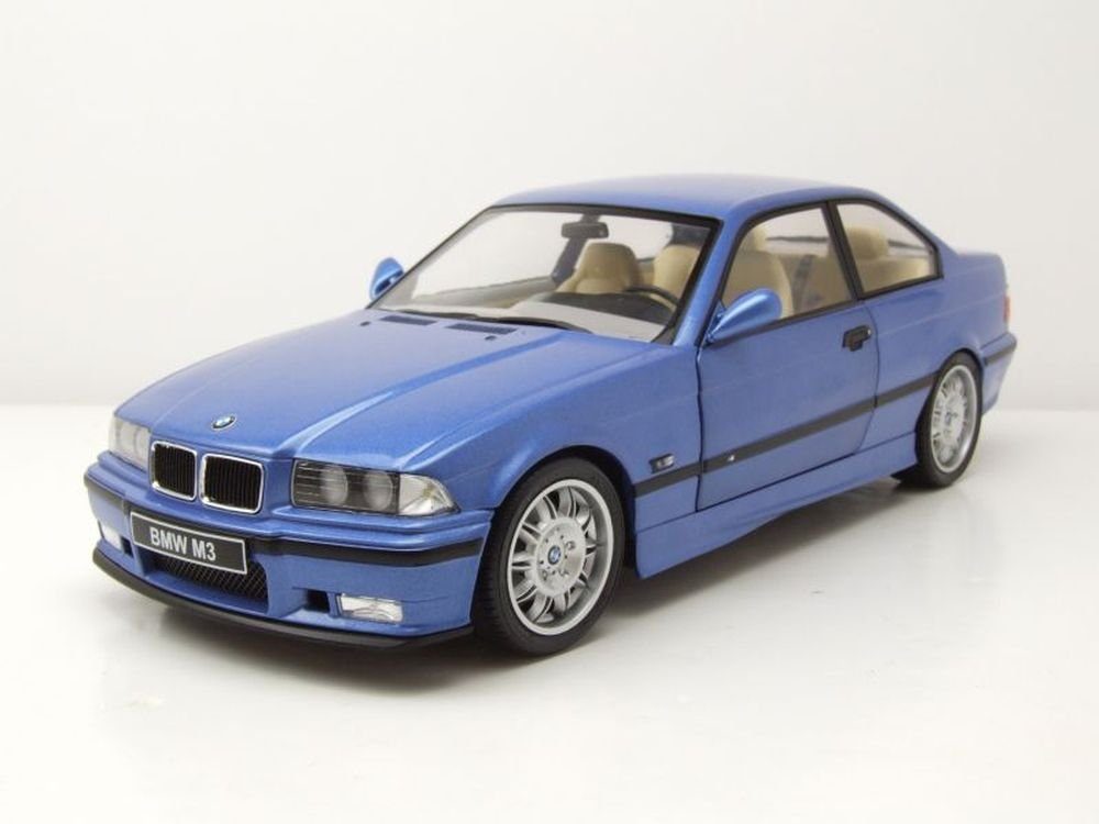 Solido Modellauto BMW M3 Coupe E36 1990 estoril blau Modellauto 1:18 Solido, Maßstab 1:18