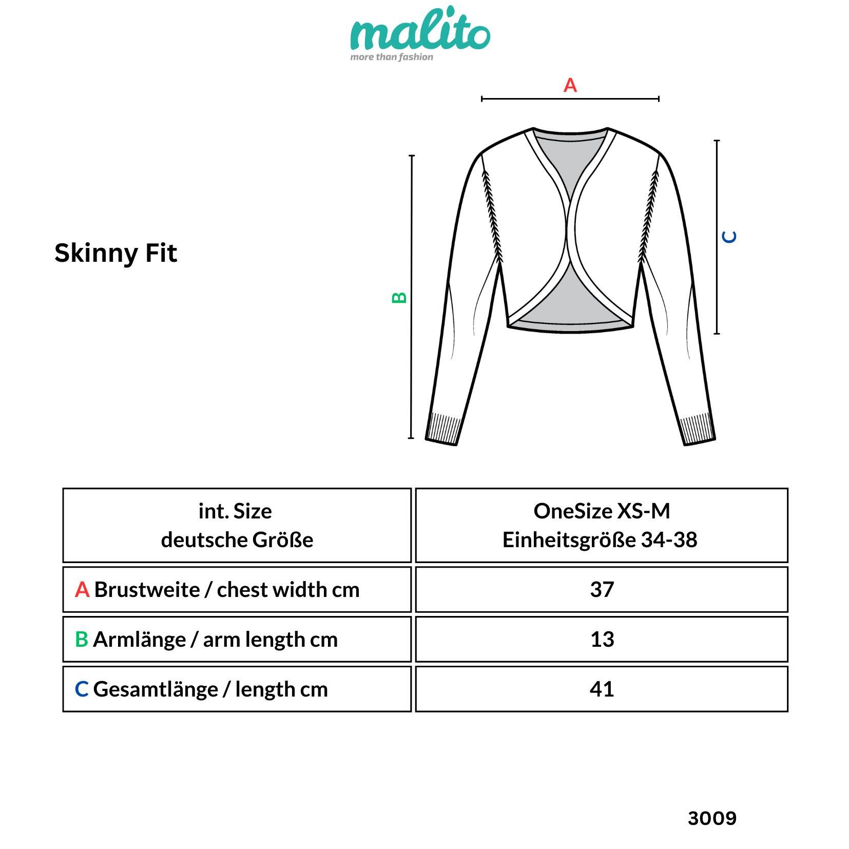 Easy Young Fashion Bolero Kurzarm Bolero 3009 Basic kurzarm Bolero