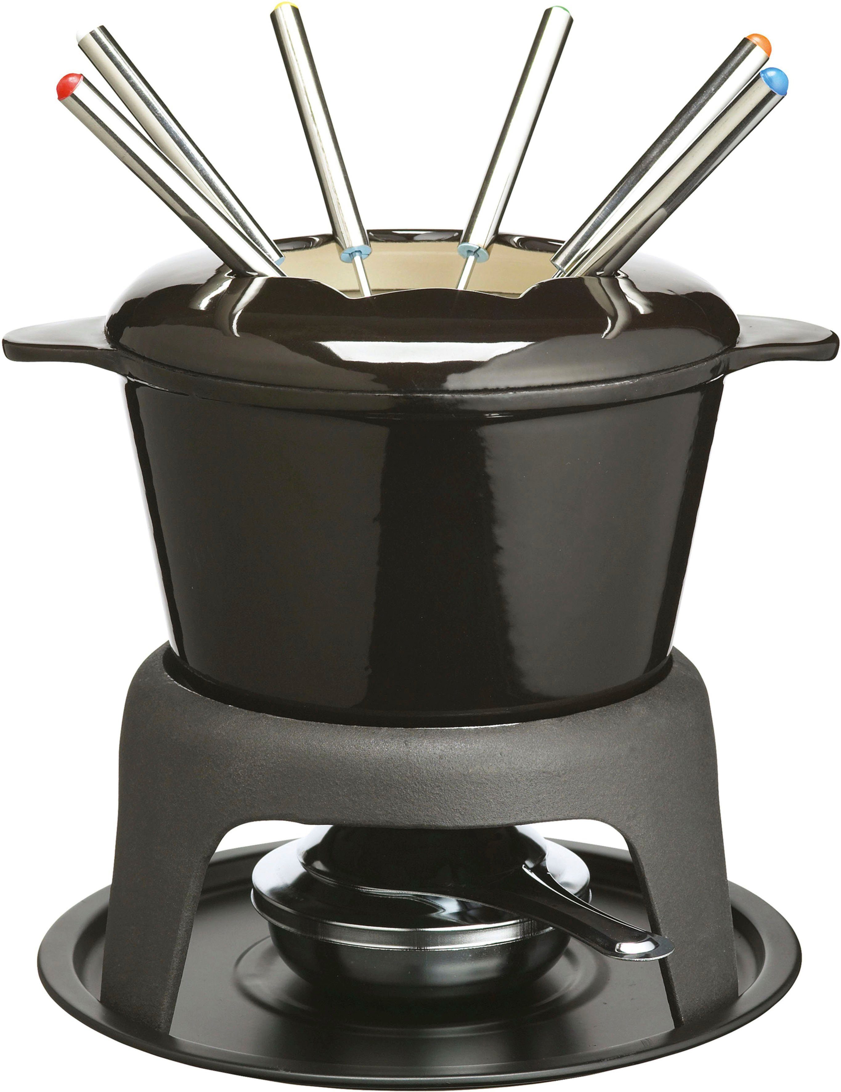 MasterClass Fondue MasterClass, 6 Fonduegabeln, 1 l, emailliertes Gusseisen, in Geschenkverpackung