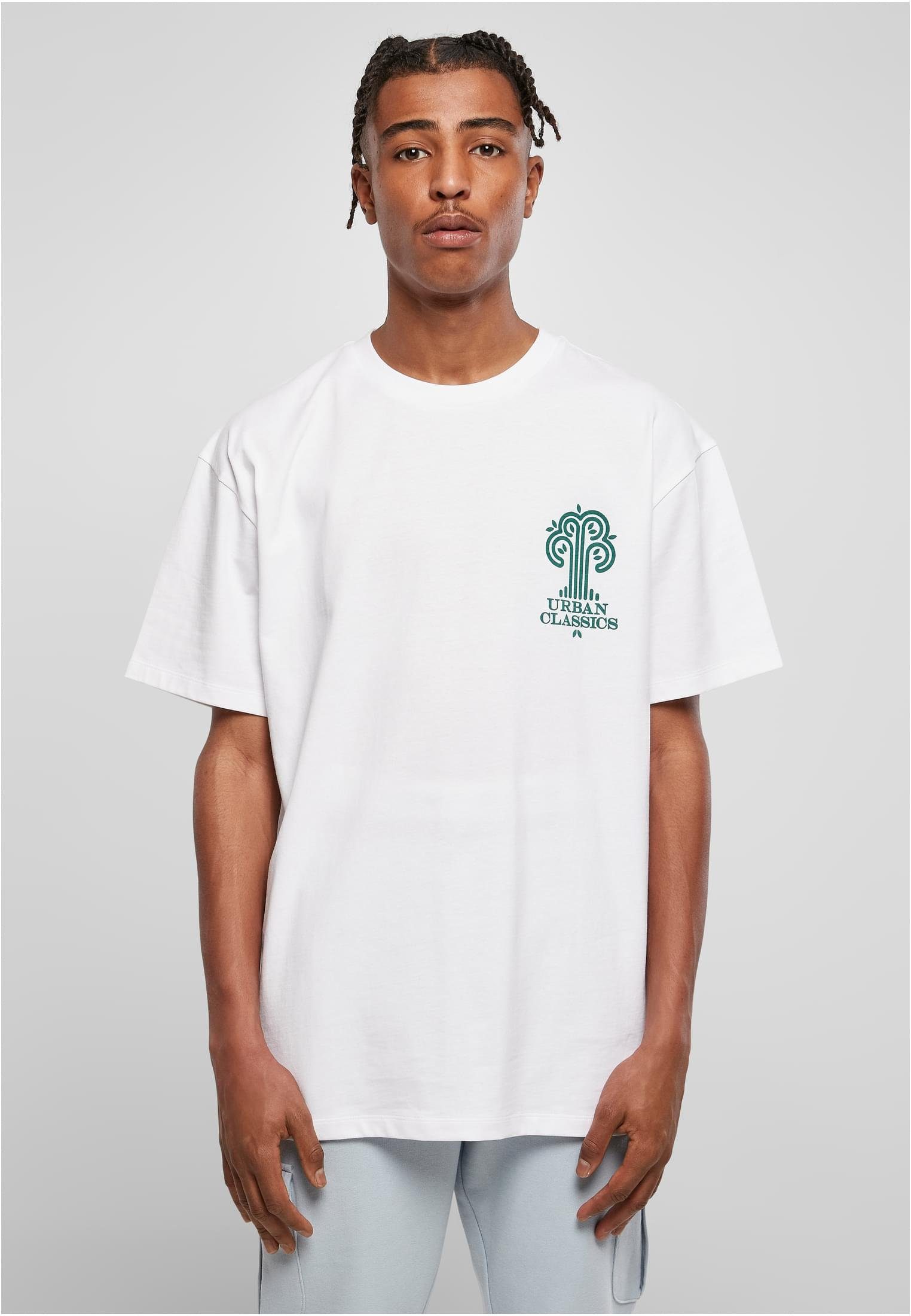 URBAN CLASSICS Kurzarmshirt Herren Organic Tree Logo Tee (1-tlg) white | T-Shirts
