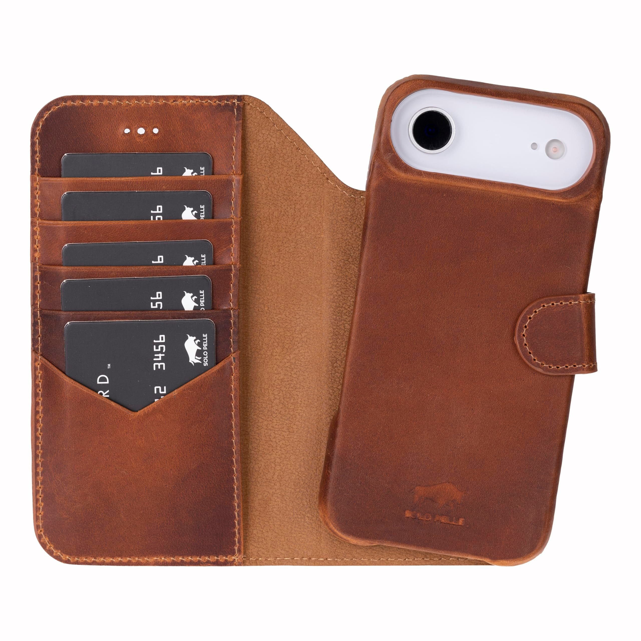 Solo Pelle Smartphonetasche Lederhülle für iPhone Air 6.5 Zoll inkl. Kartenfächer