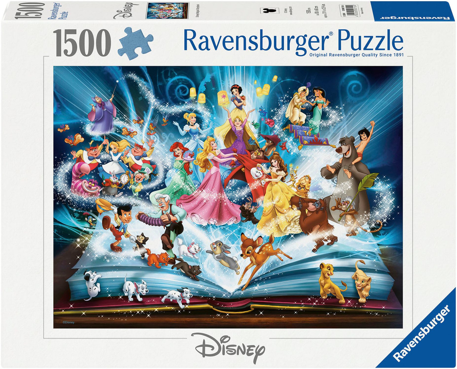 Ravensburger Puzzle Disney Classics, Disney´s magisches Märchenbuch, 1500 P günstig online kaufen