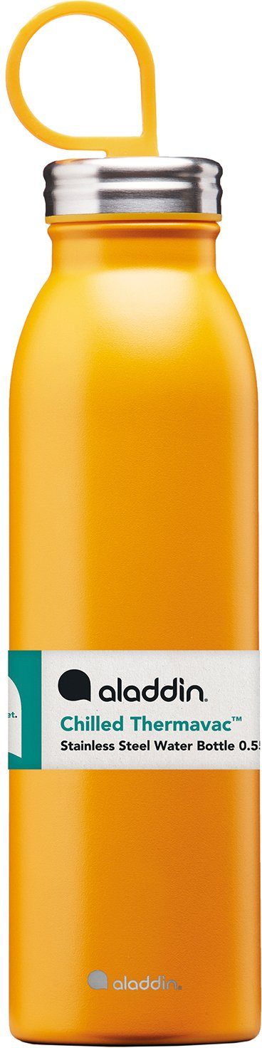aladdin Isolierflasche Chilled 0,55 Trendfarben, in gelb Thermavac, auslaufsicher, ml Edeltahl