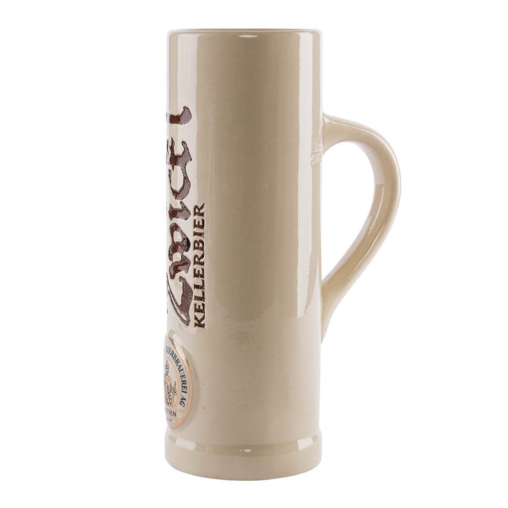 Aktien Bayreuther Bierbrauerei AG Bierkrug Aktien Zwickl Bierkrug aus Steingut, Bayreuth 2013 Edition, 1-tlg., Rustikal und Traditionell