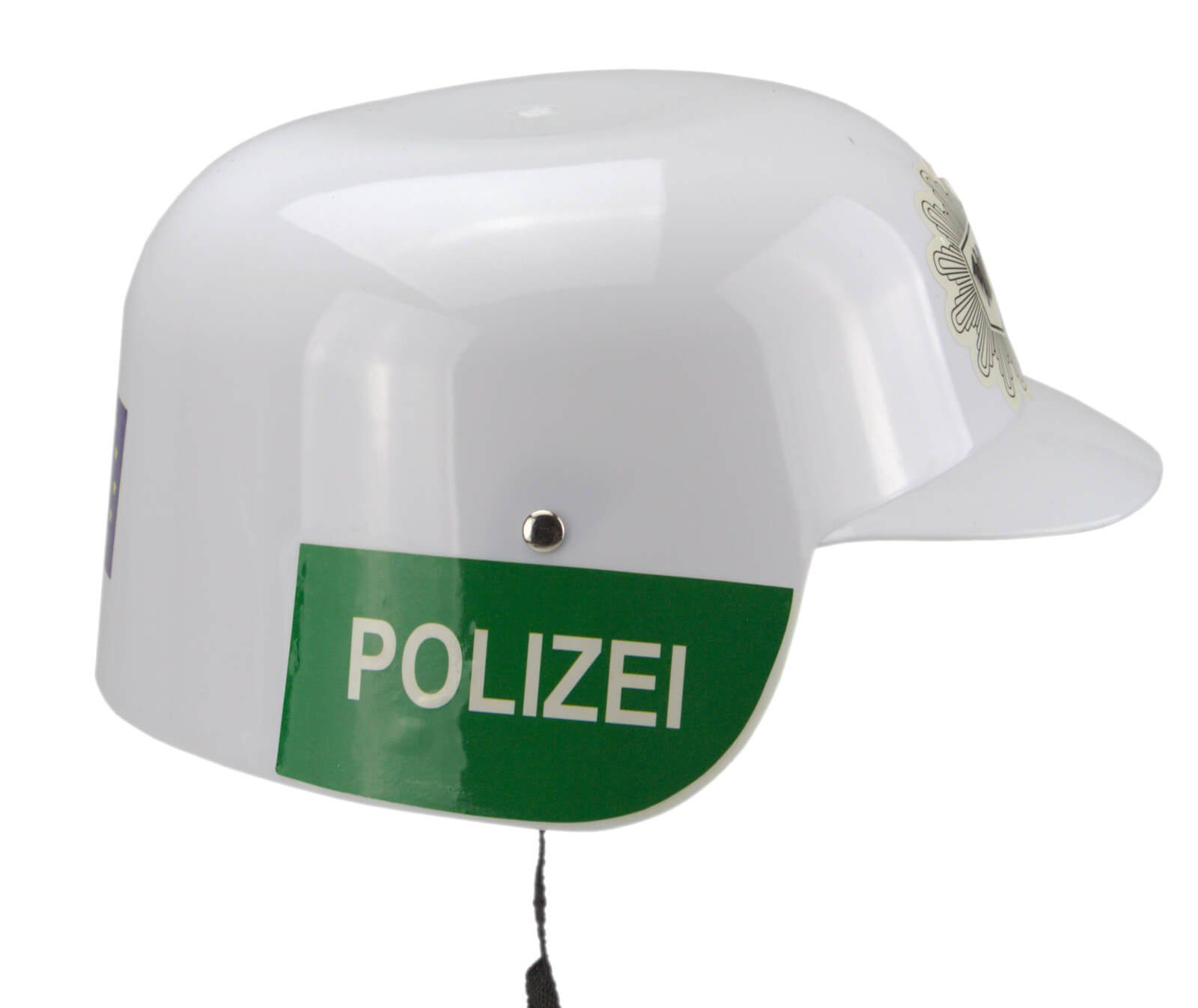 Jonotoys Spiel-Verkehrszeichen Kinder Polizeihelm mit Polizei Sticker an der Seite