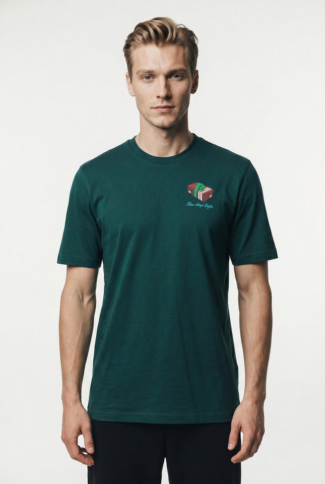 adidas Sportswear T-Shirt 3-STREIFEN LIGHTS GIFTBOX GRAPHIC sportlicher Stil, mit Motiv-Grafik, aus Baumwolle, pflegeleicht