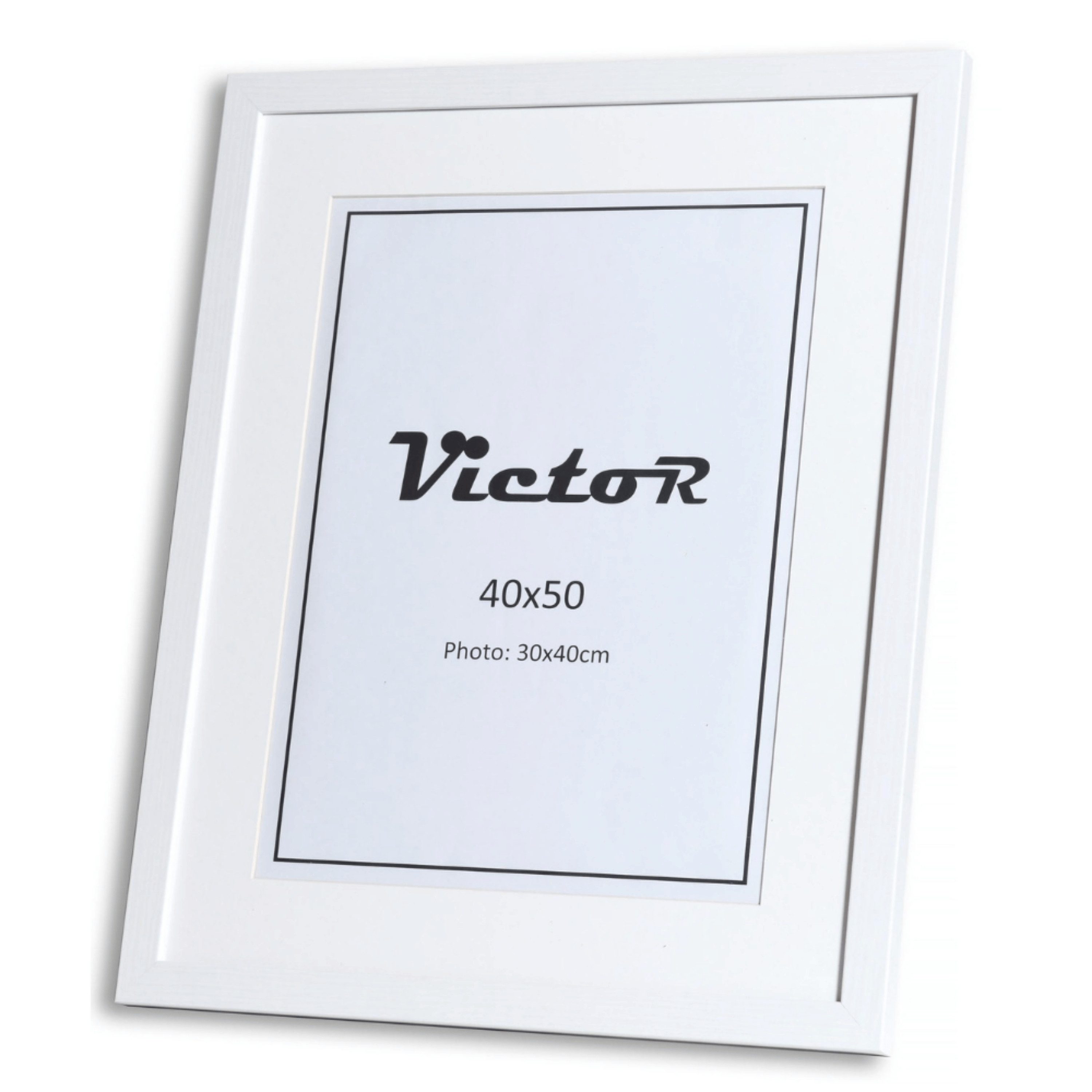 Victor (Zenith) Bilderrahmen Richter, Bilderrahmen Weiß 40x50 cm mit 30x40 günstig online kaufen