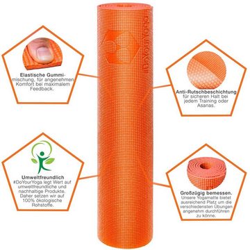 #DoYourSports Yogamatte Kirana extra dünn & schalldämmend (1-St), Fitnessmatte 183x61x0,4cm rutschfest auch als Unterlage