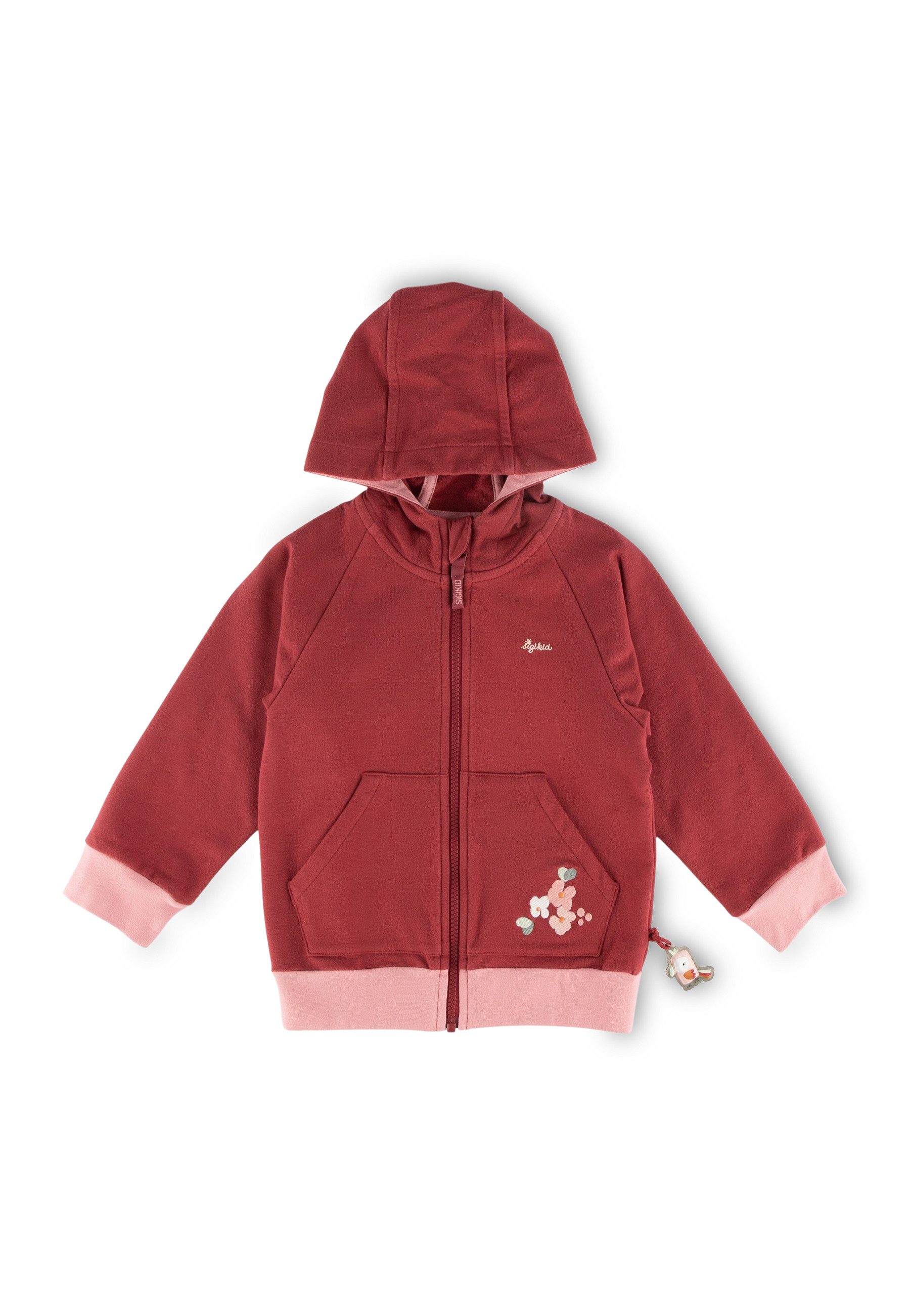 Sigikid Sweatjacke Sweatjacke pink cockatoo für Kinder Mädchen (1-tlg)