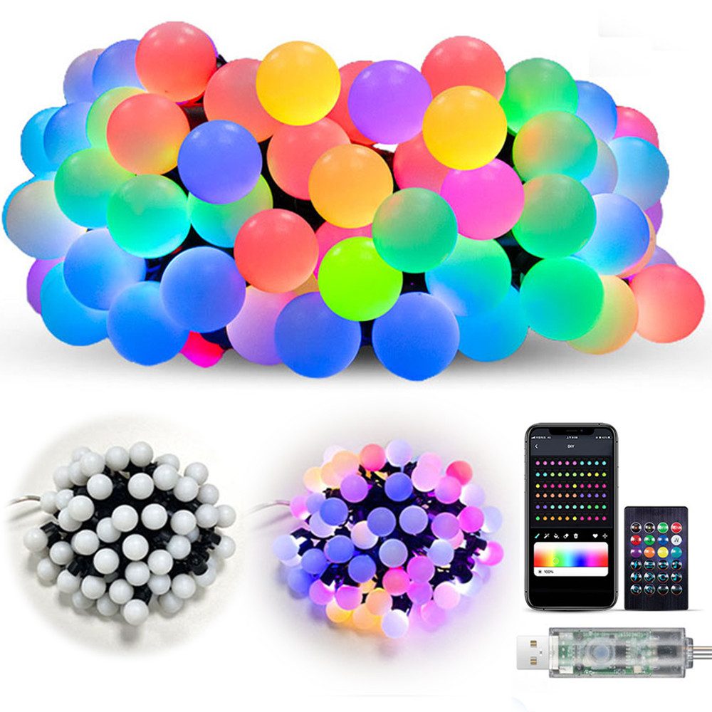 PRIISF LED Kugelleuchte LED Lichterkette Kugel günstig online kaufen