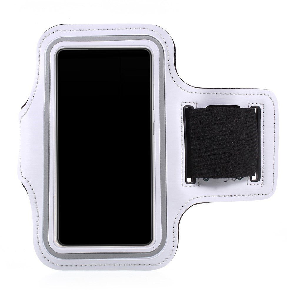 CoverKingz Handyhülle Universal Sport Armband Handy Tasche für Smartphones von 6,6" bis, Schutzhülle Handyhülle Jogging Etui Schlüsselfach Schutztasche Weiß