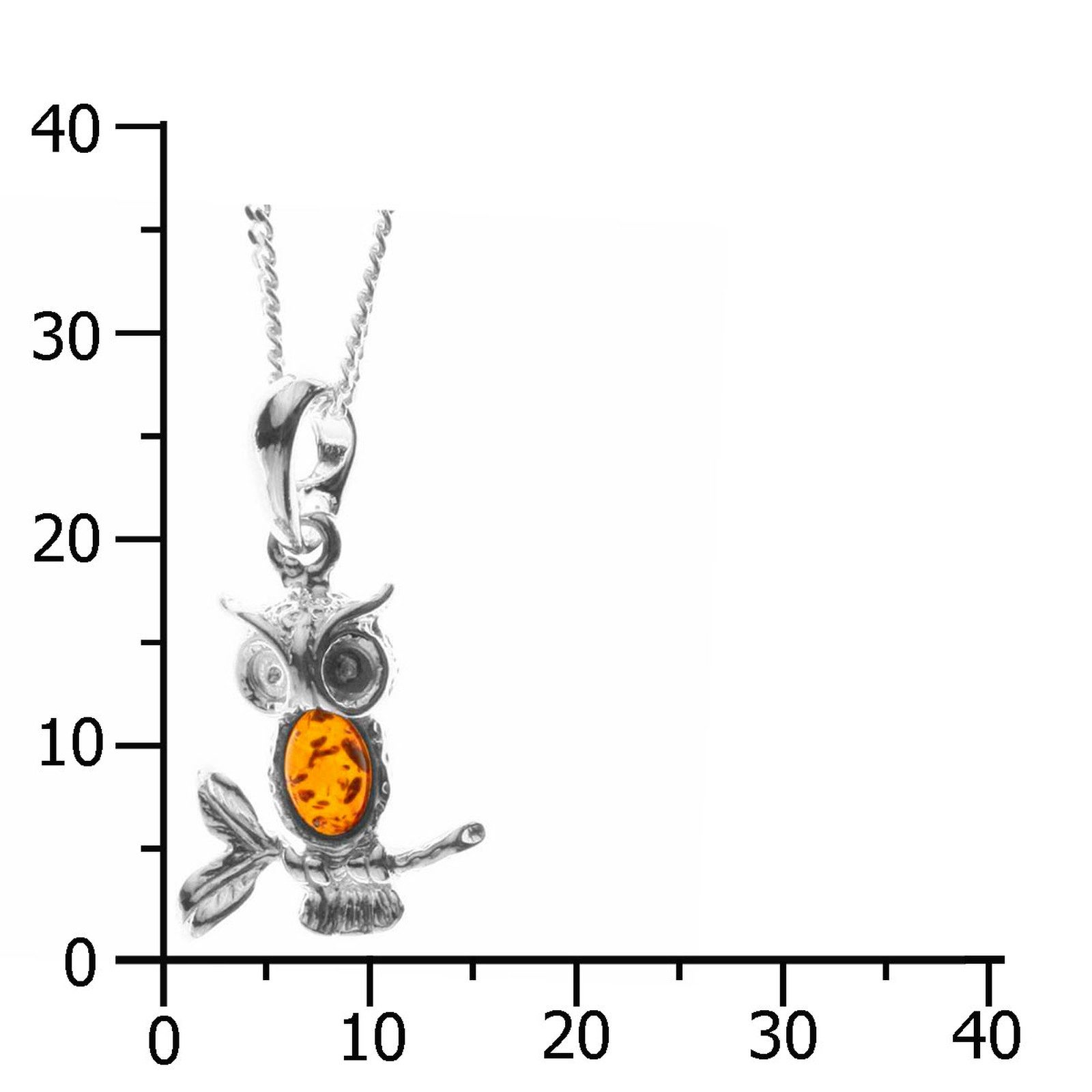 OSTSEE-SCHMUCK Kette mit Anhänger Ostsee-Schmuck Kette mit Anhänger Eule Ke günstig online kaufen