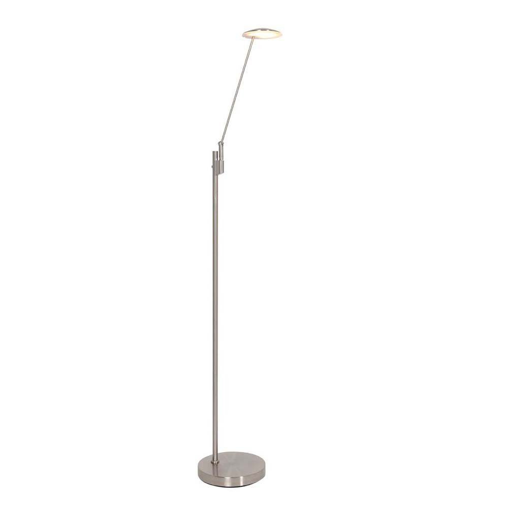 Steinhauer LIGHTING LED Stehlampe, LED-Leuchtmittel fest verbaut, Warmweiß, Neutralweiß, Stehleuchte Standlampe LED Wohnzimmerleuchte Dimmer Metall Stahl H 143