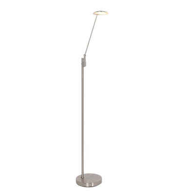 Steinhauer LIGHTING LED Stehlampe, Stehleuchte Standlampe LED Wohnzimmerleuchte Dimmer Metall Stahl H 143