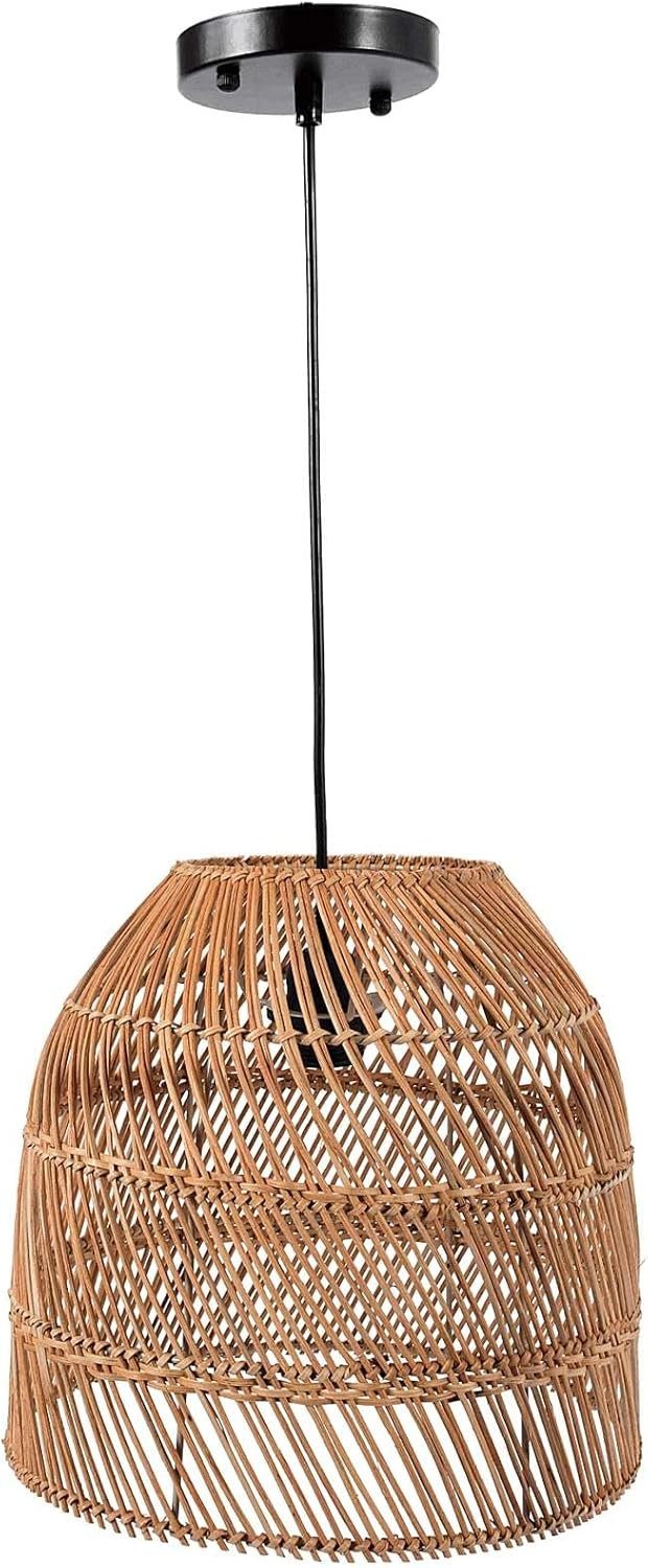 VIVANNO Hängeleuchte Rattan PURE Rund - günstig online kaufen