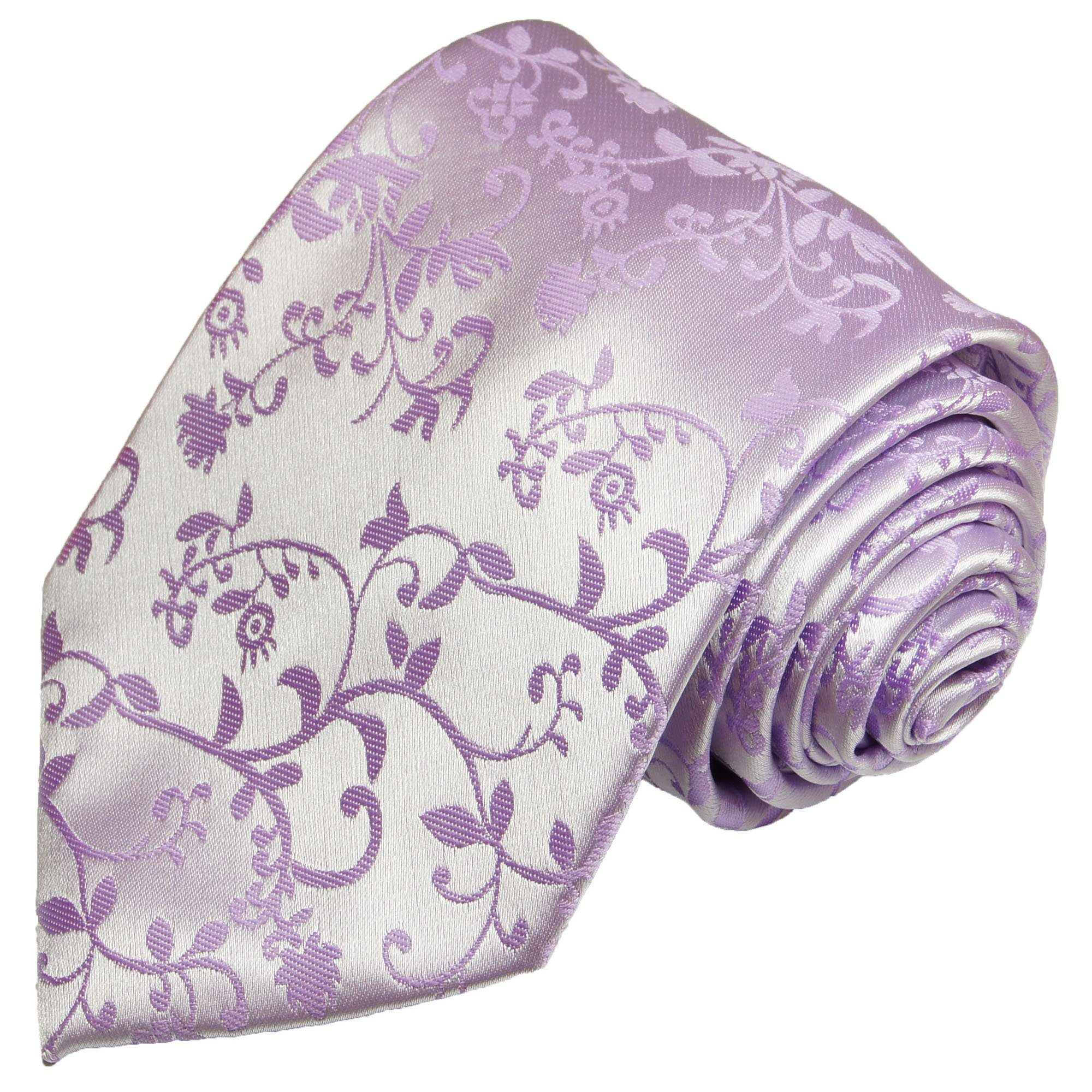 Paul Malone Krawatte Herren Hochzeitskrawatte floral - Mikrofaser - Bräutig günstig online kaufen