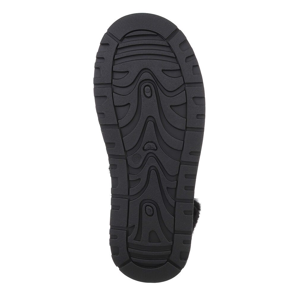 Ital-Design Damen Snowboots Freizeit Snowboots (87452005) Flach Stiefeletten in Schwarz