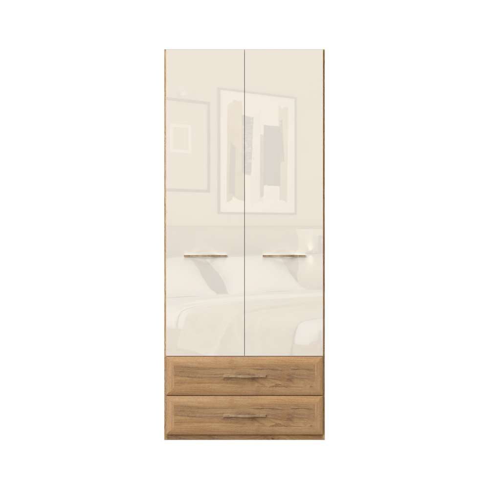 Home affaire Kleiderschrank "Gala, beige hochglänzend UV lackiert, kratzfes günstig online kaufen