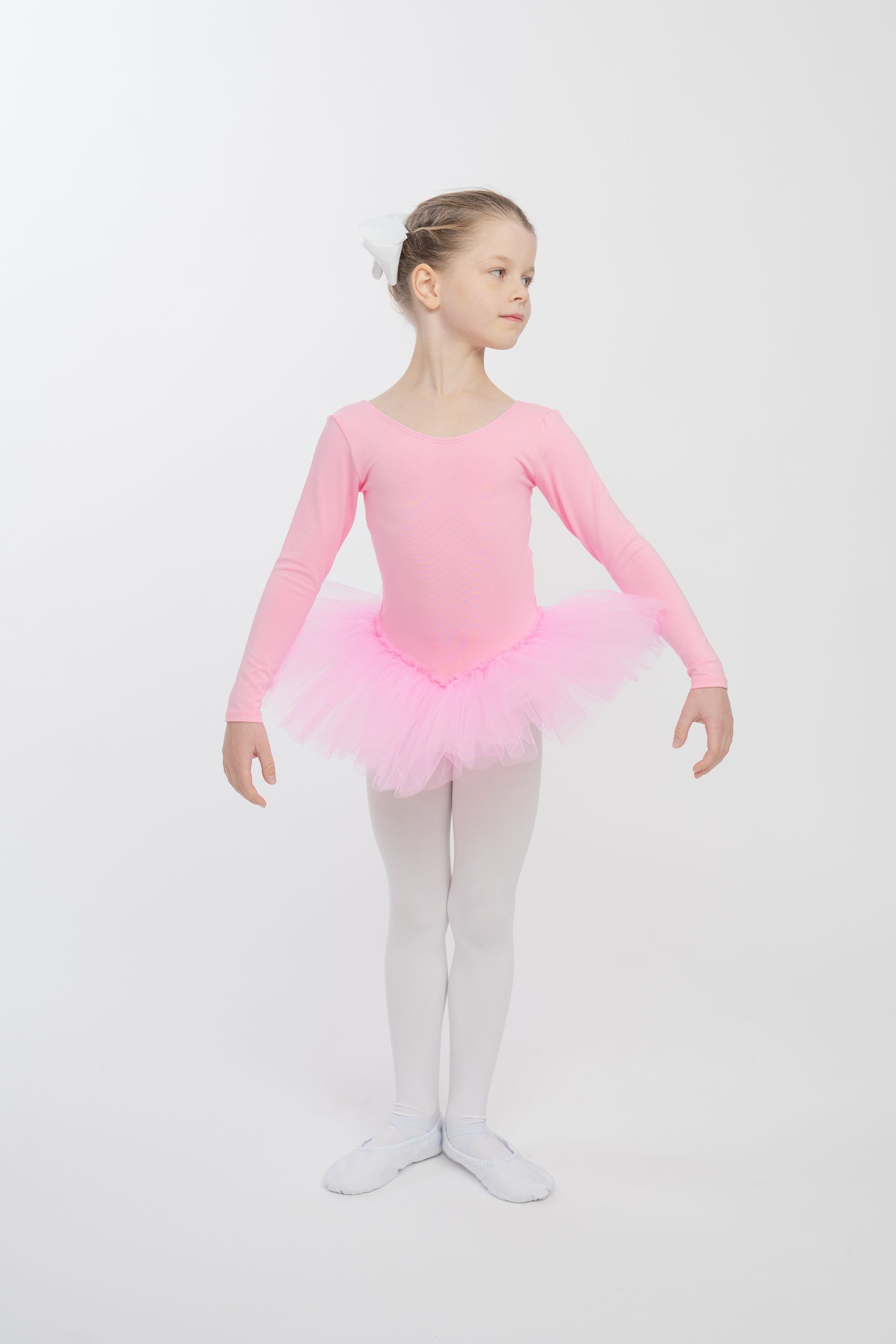 Tüllrock mit tanzmuster langem Tutu Tüllkleid für rosa Alea Ballettkleid Arm Ballett mit Mädchen