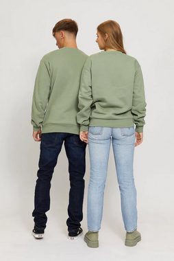 MAZINE Sweatshirt LOGO HEAVY SWEATER Grün Vegane Unisex Sweatshirts
