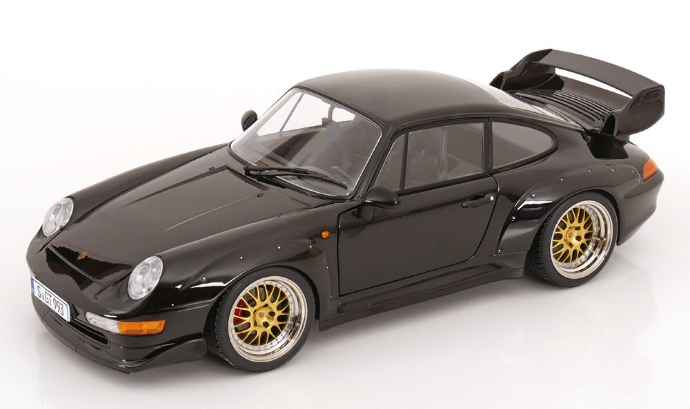 KK Scale Porsche 911 (993) GT2 BBS Felgen 1996 schwarz, Maßstab 1:12