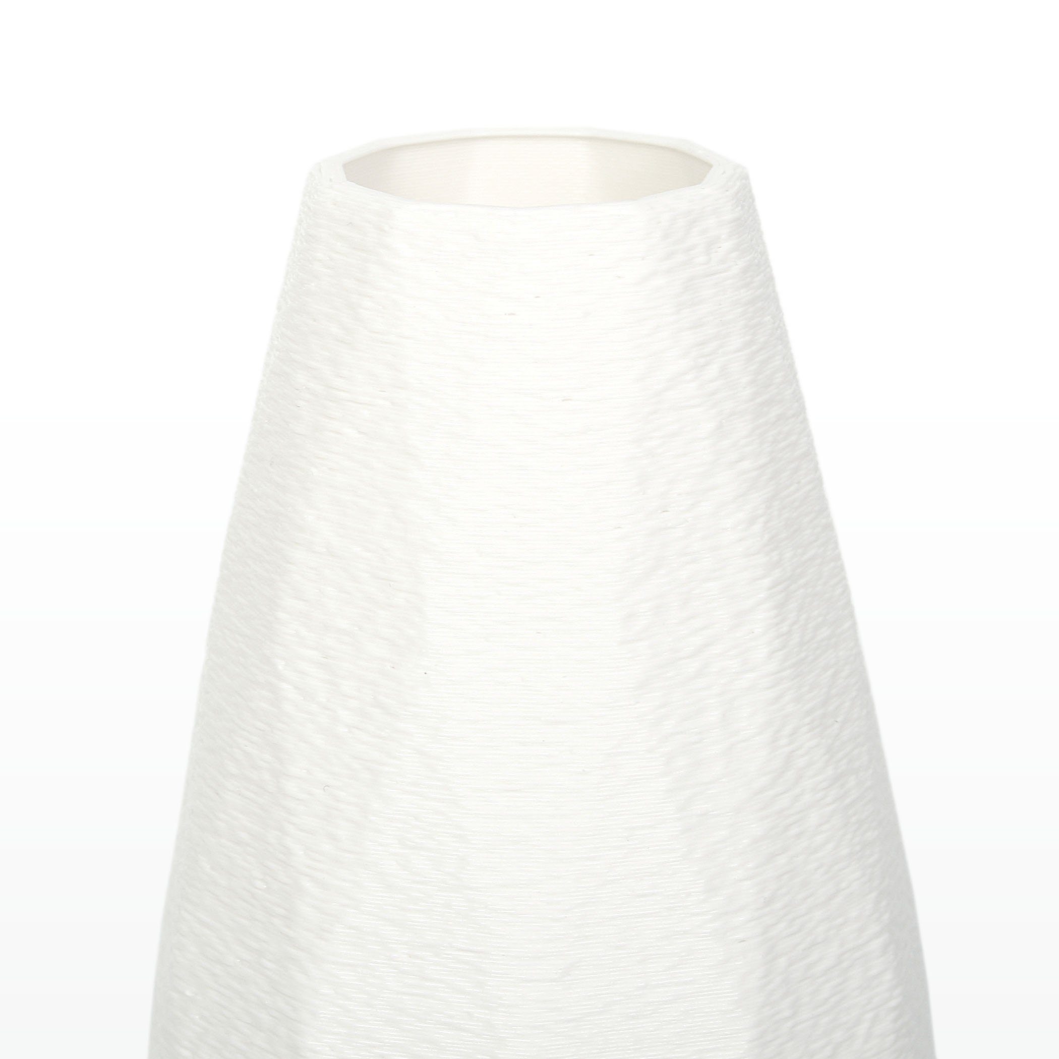 bruchsicher Feder & Designer White Dekovase Dekorative wasserdicht nachwachsenden Bio-Kunststoff, Rohstoffen; Kreative – aus Blumenvase Vase aus