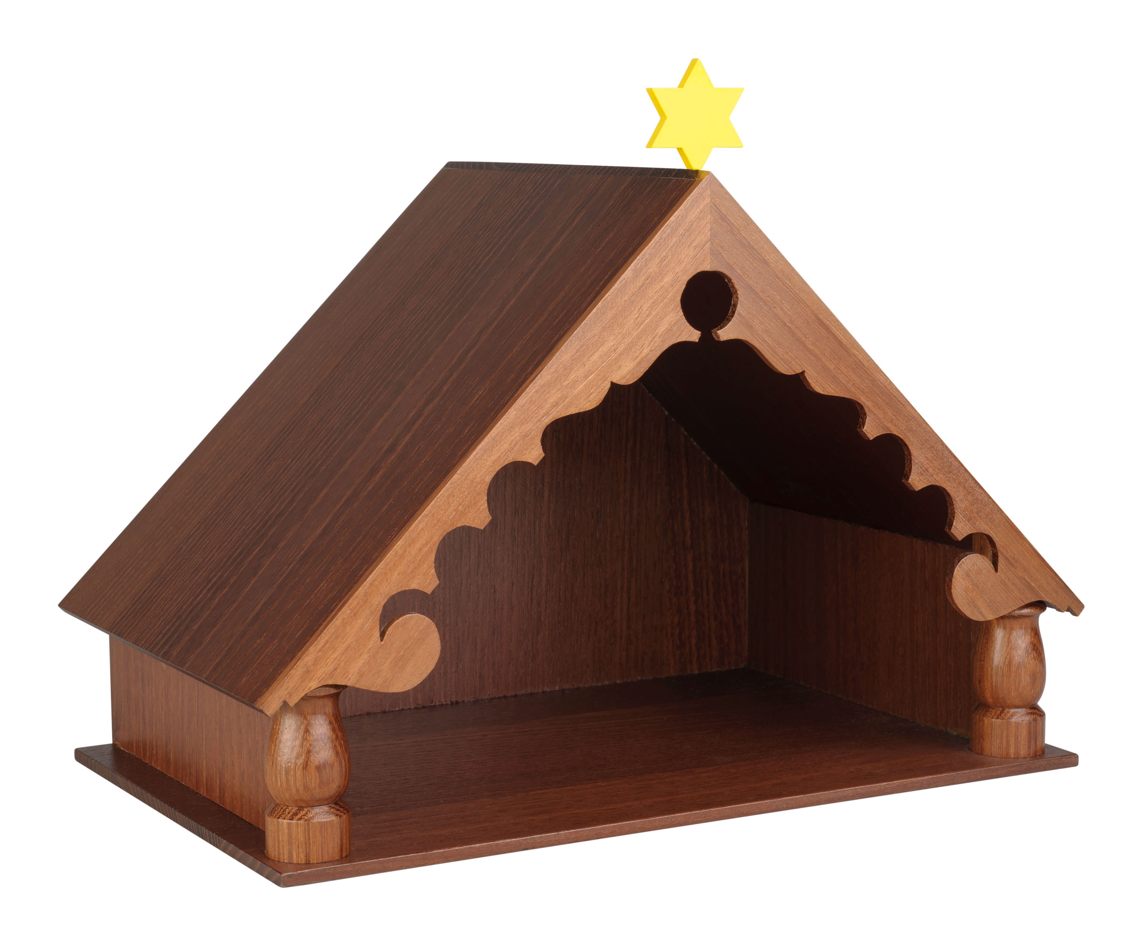 Wendt & Kühn Krippe Stall für Krippenfiguren, Original Erzgebirge
