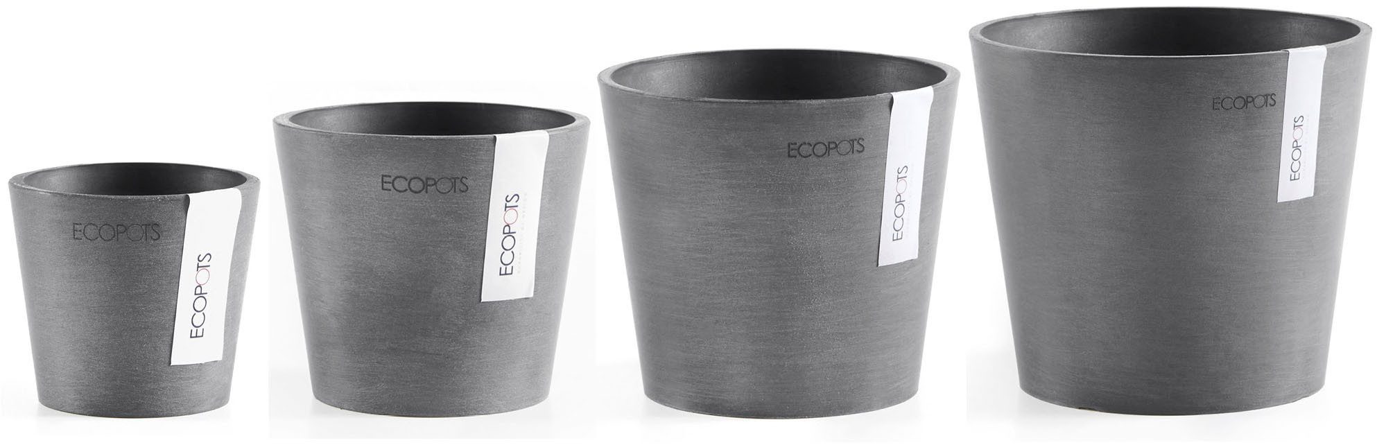 ECOPOTS Blumentopf Amsterdam Mini (Set, 4 St), in verschiedenen Größen günstig online kaufen