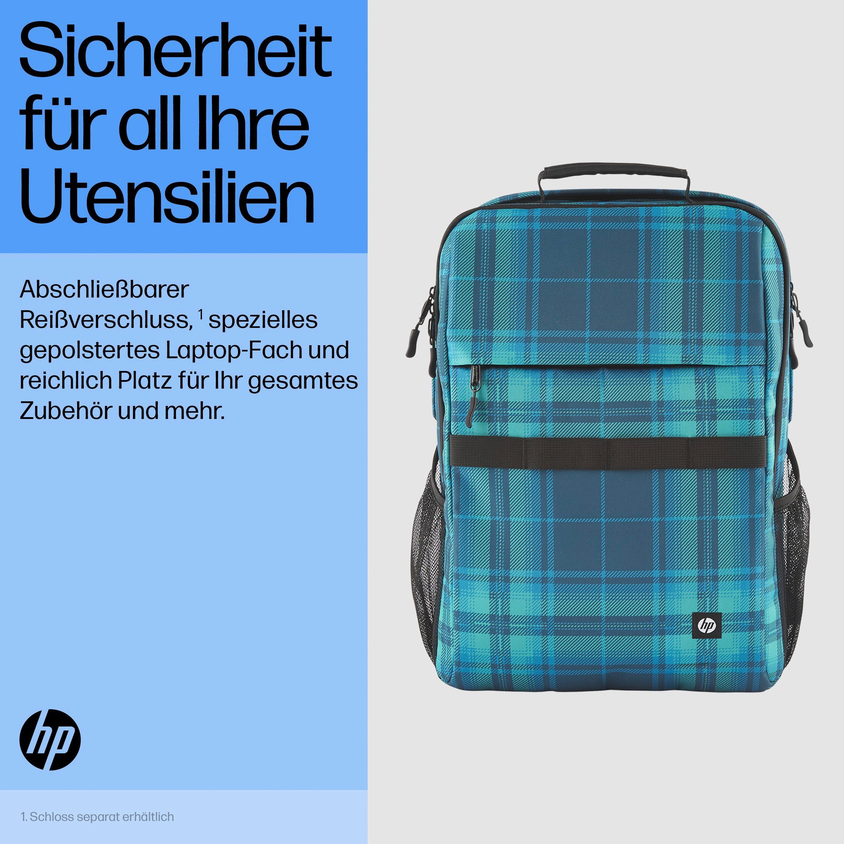 HP Notebook-Rucksack Campus XL Tartan plaid